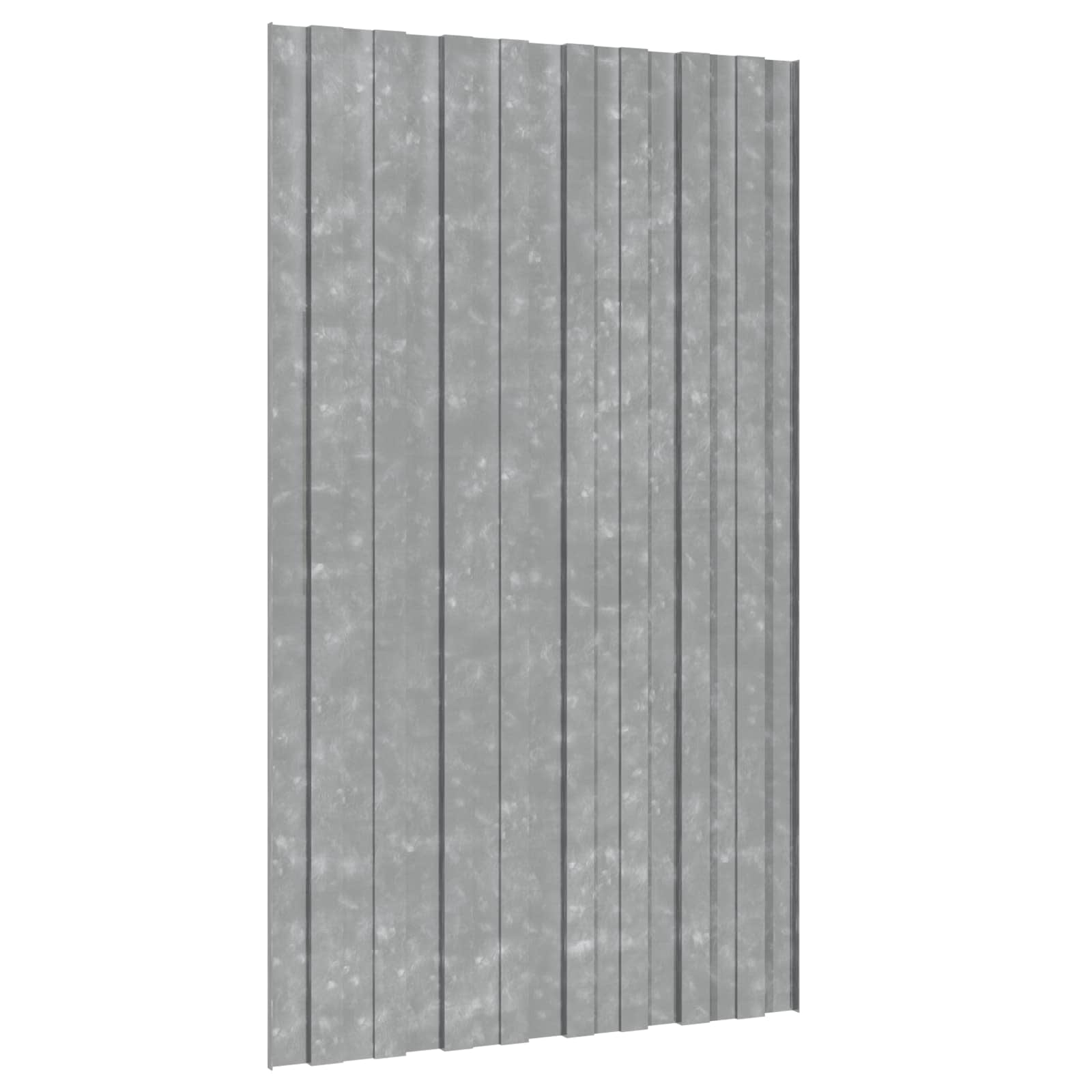 Pannello per tetto 36 pz Argento 80 x 45 cm Acciaio zincato