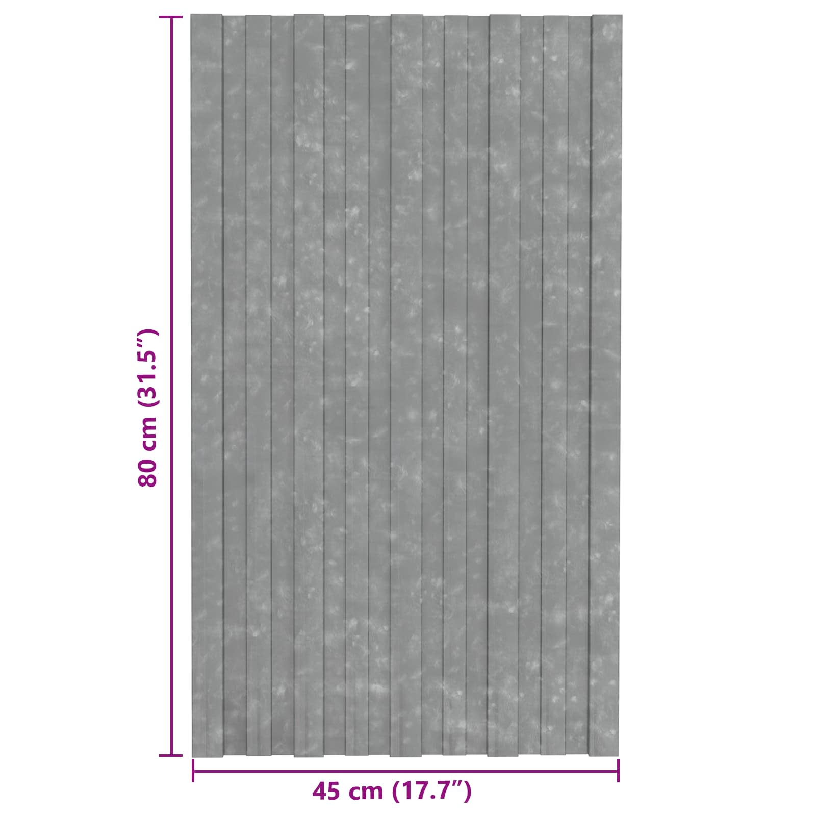 Pannello per tetto 36 pz Argento 80 x 45 cm Acciaio zincato