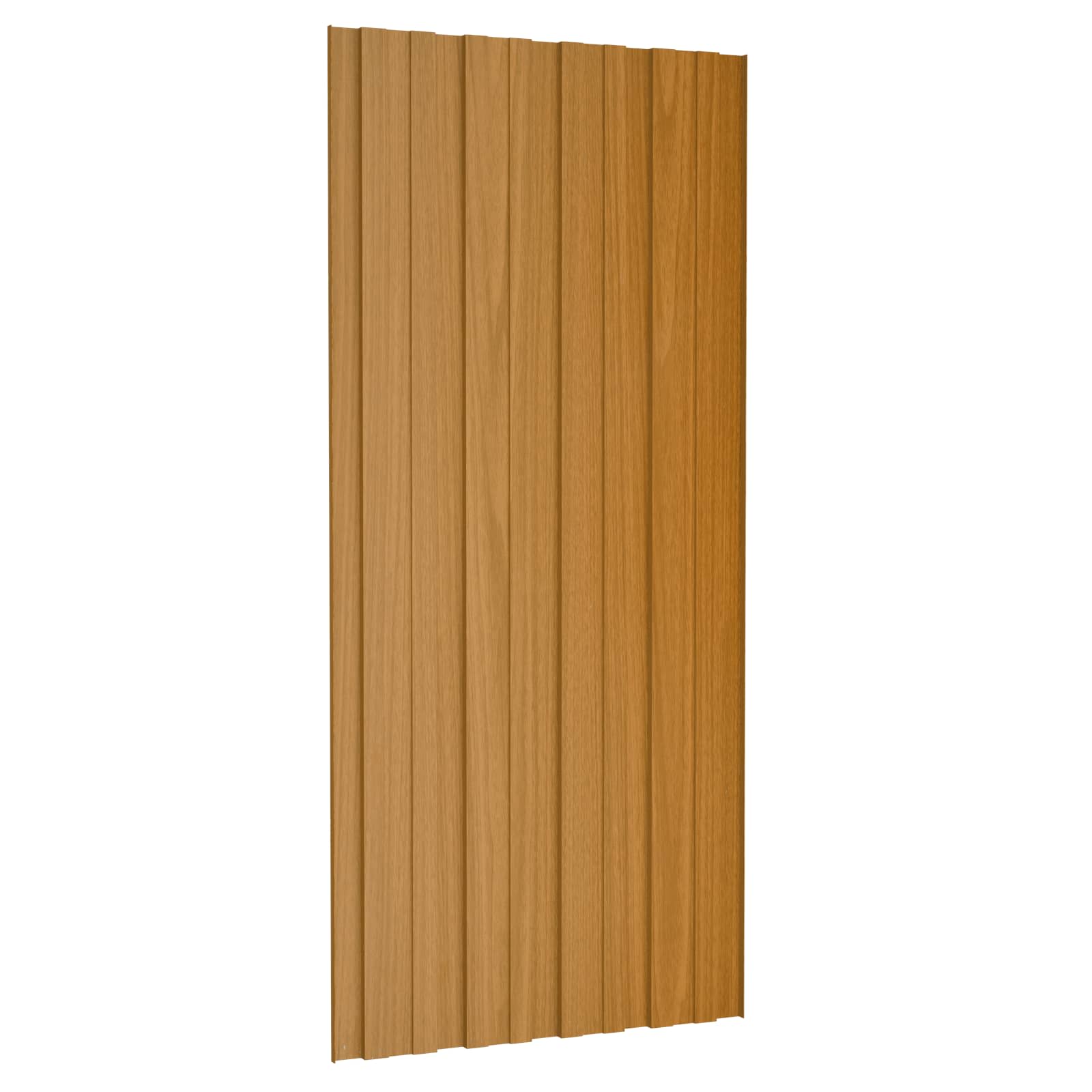 Pannello per tetto 12 pz Naturale 100 x 45 cm Acciaio zincato