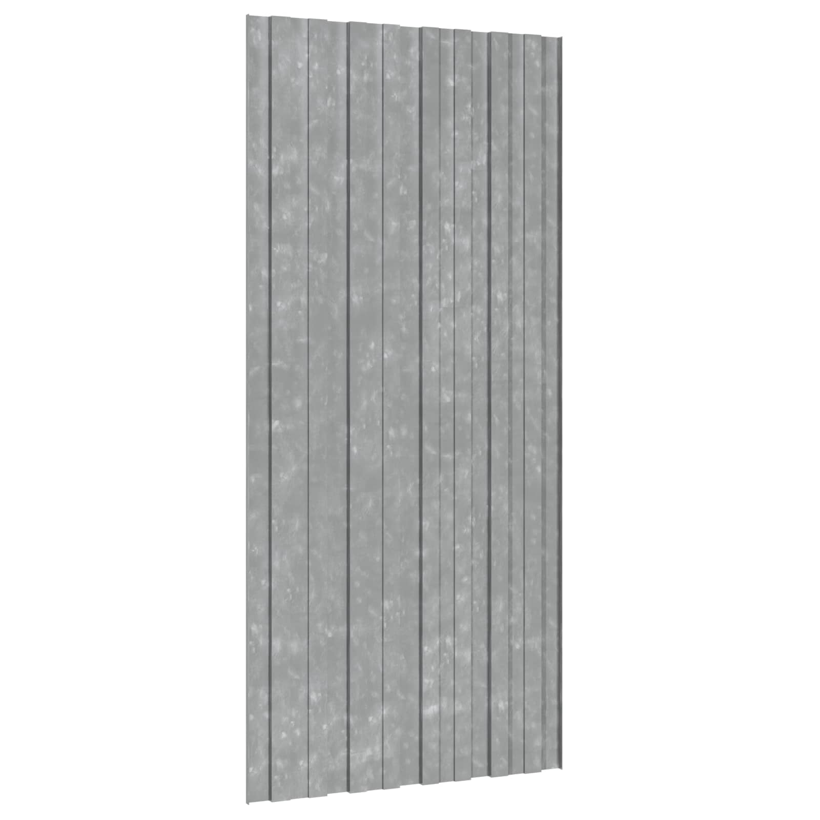 Pannello per tetto 12 pz Argento 100 x 45 cm Acciaio zincato