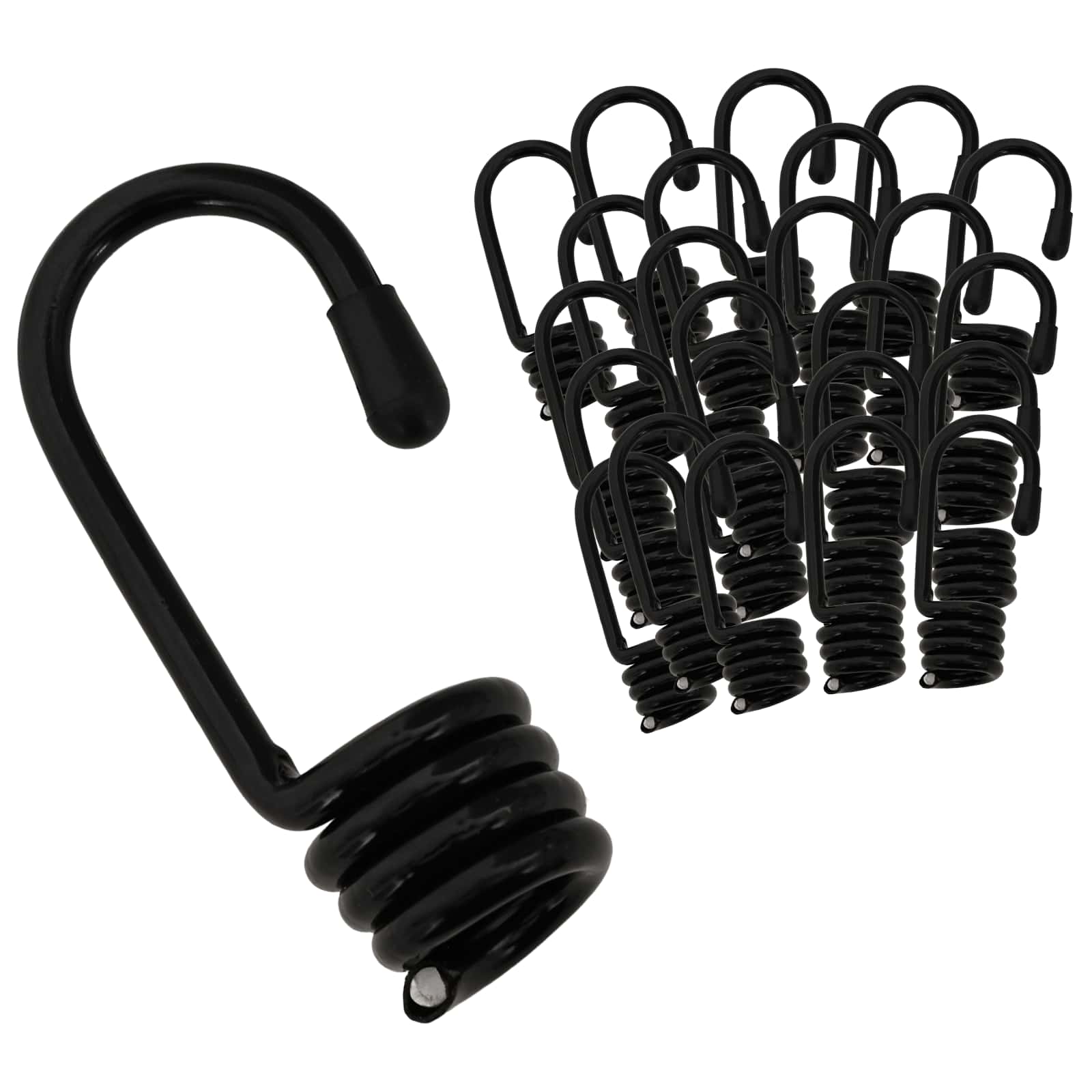 Ganci 100 pz Nero 8 mm x 5 cm Acciaio