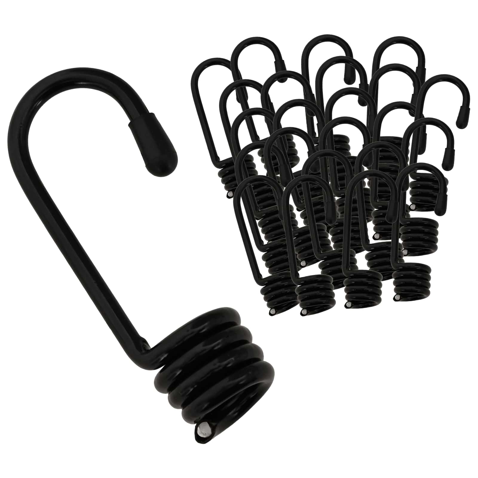 Ganci 100 pz Nero 10 mm x 5 cm Acciaio