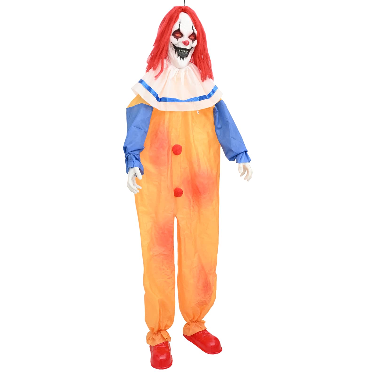 Clown spaventoso di Halloween SPOOKA Giallo e Blu