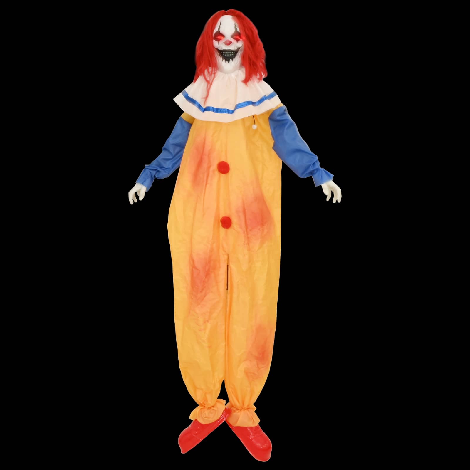 Clown spaventoso di Halloween SPOOKA Giallo e Blu