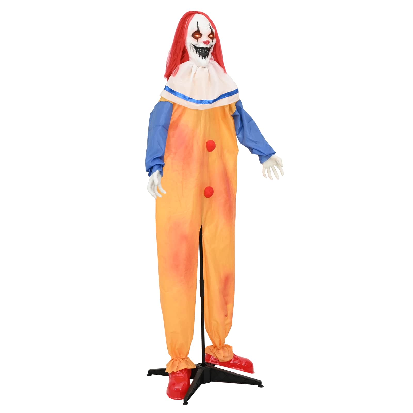 Clown spaventoso di Halloween SPOOKA Giallo e Blu