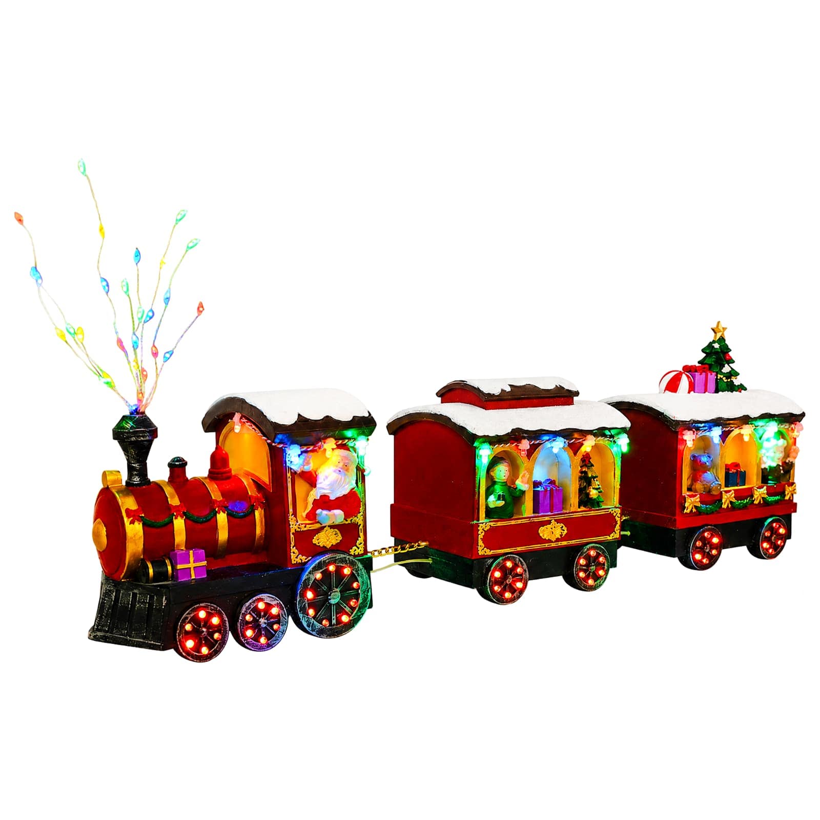 Treno di Natale SALO 51 x 9,5 x 24,5 cm Resin Multicolour