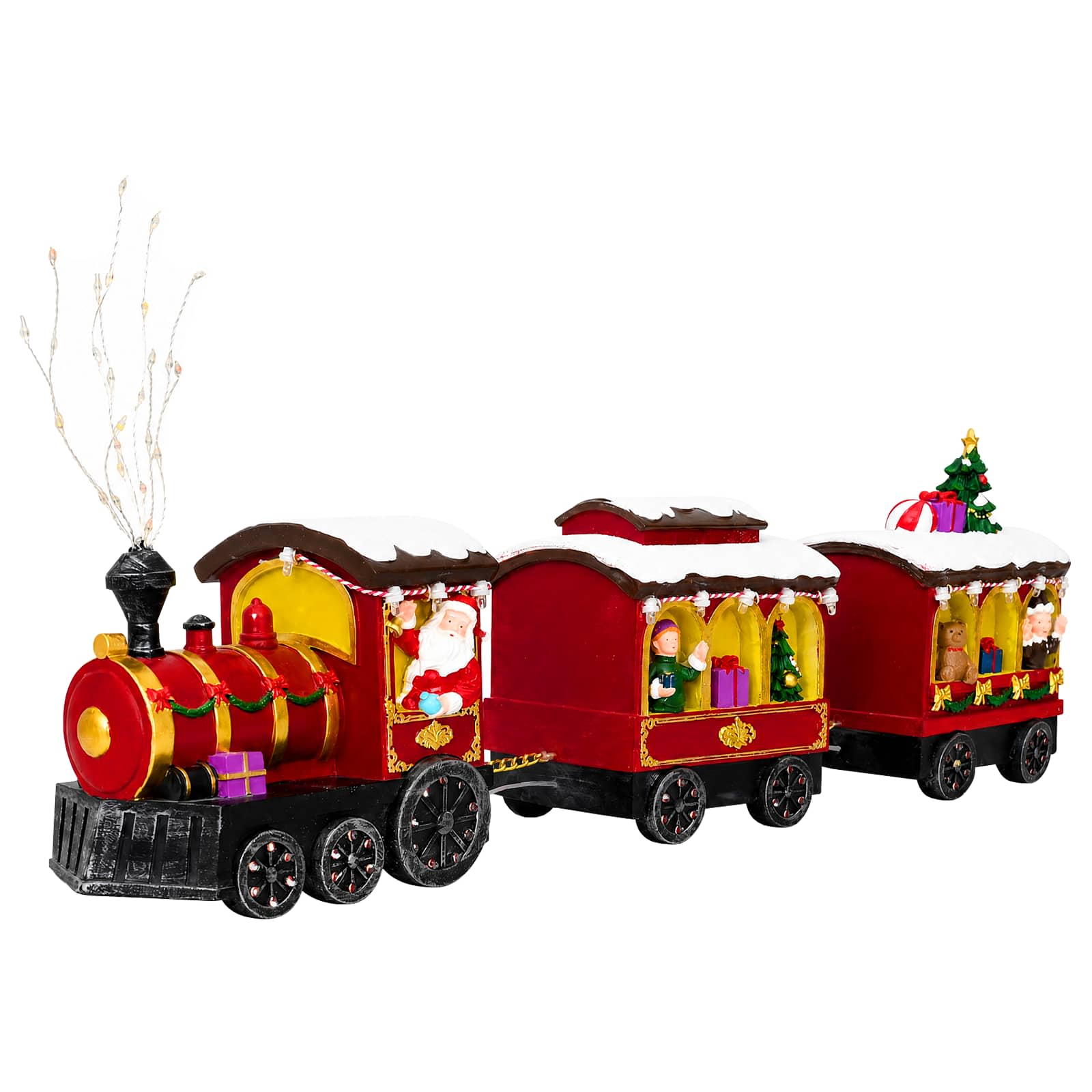 Treno di Natale SALO 51 x 9,5 x 24,5 cm Resin Multicolour