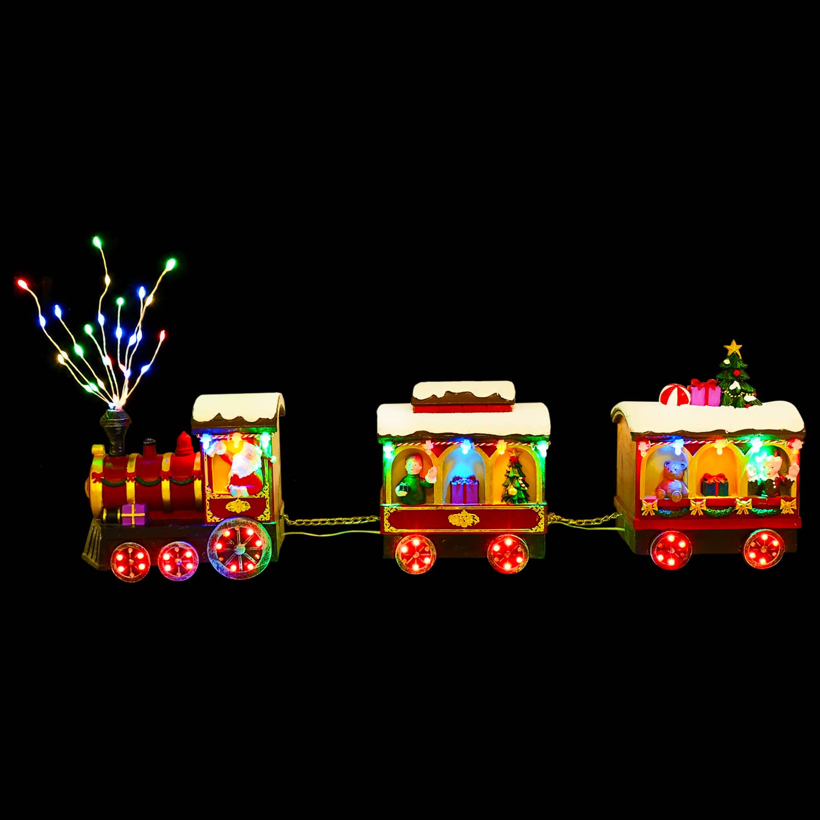 Treno di Natale SALO 51 x 9,5 x 24,5 cm Resin Multicolour