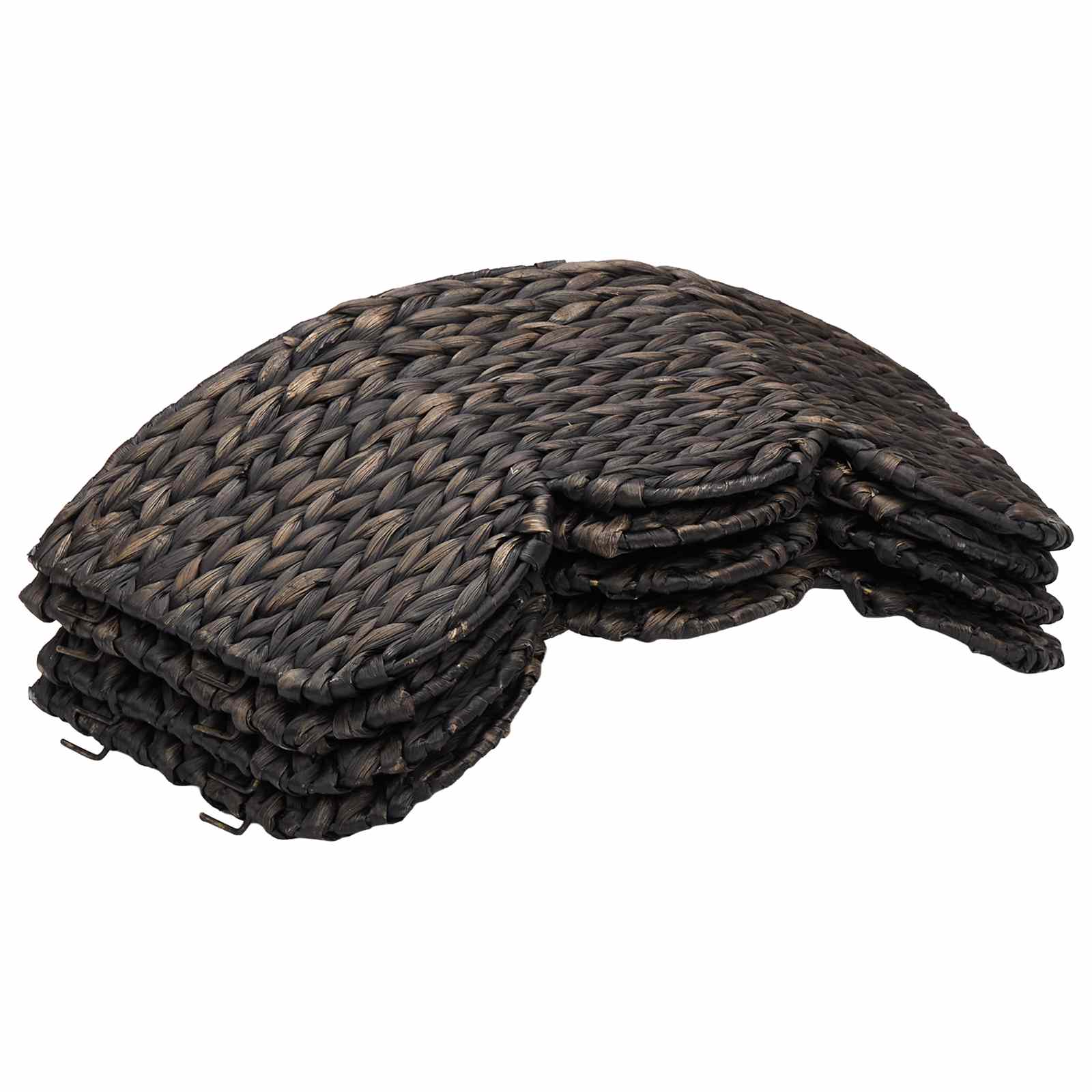 Collare per Albero di Natale Rotondo Nero Ø 105 x 28 cm