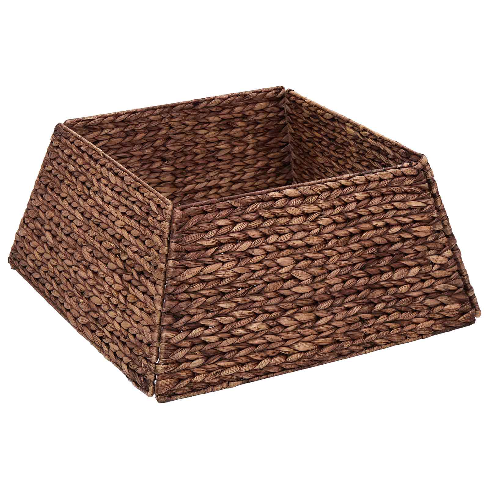 Collare per Albero di Natale Quadrato Marrone 60 x 60 x 28 cm