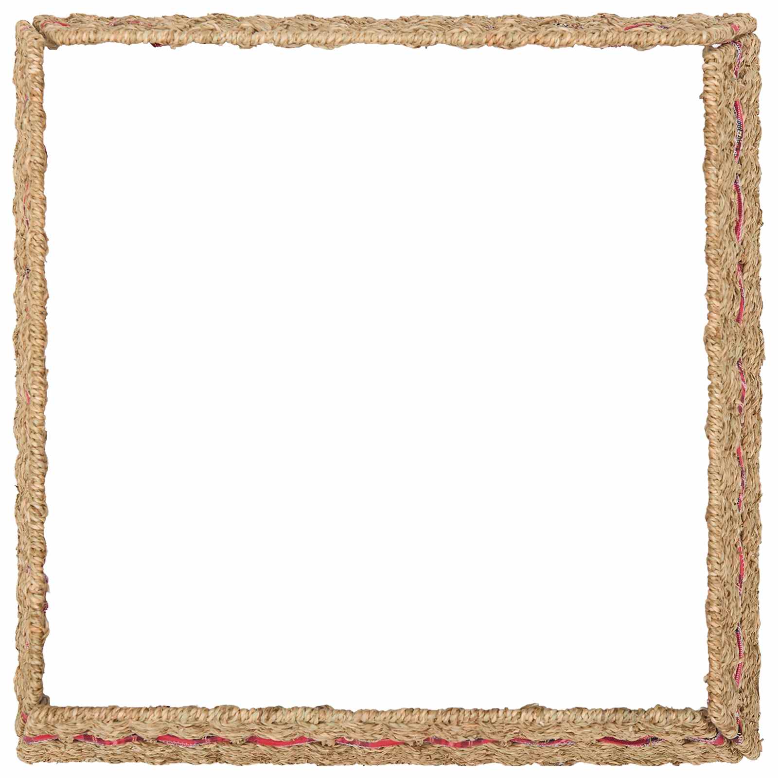 Collare per Albero di Natale Quadrato Naturale 50 x 50 x 25 cm