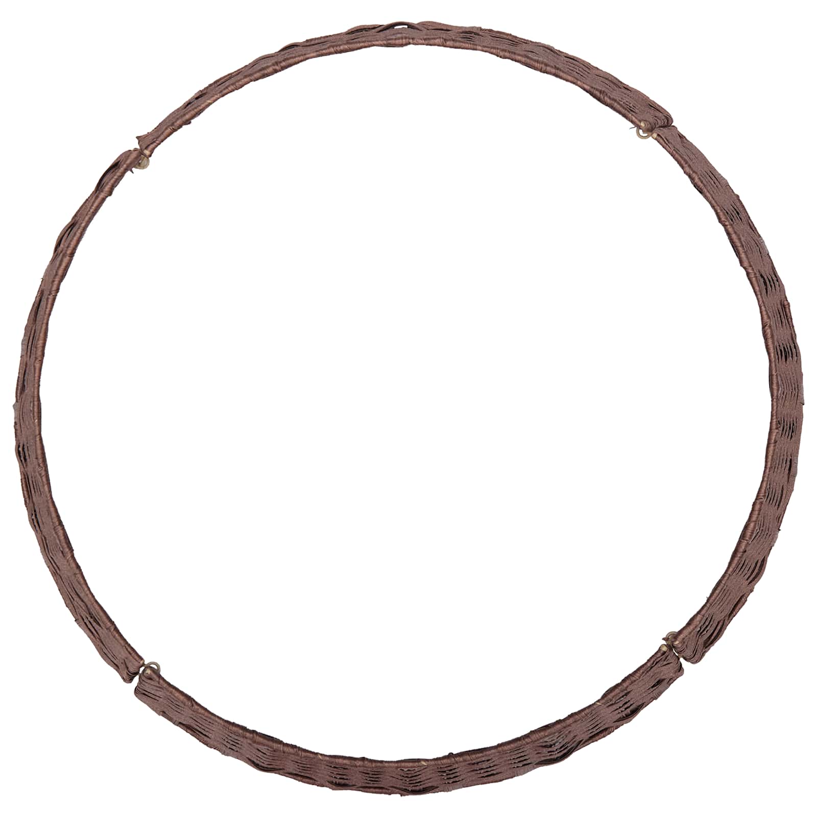 Collare per Albero di Natale Rotondo Marrone Scuro polyrattan