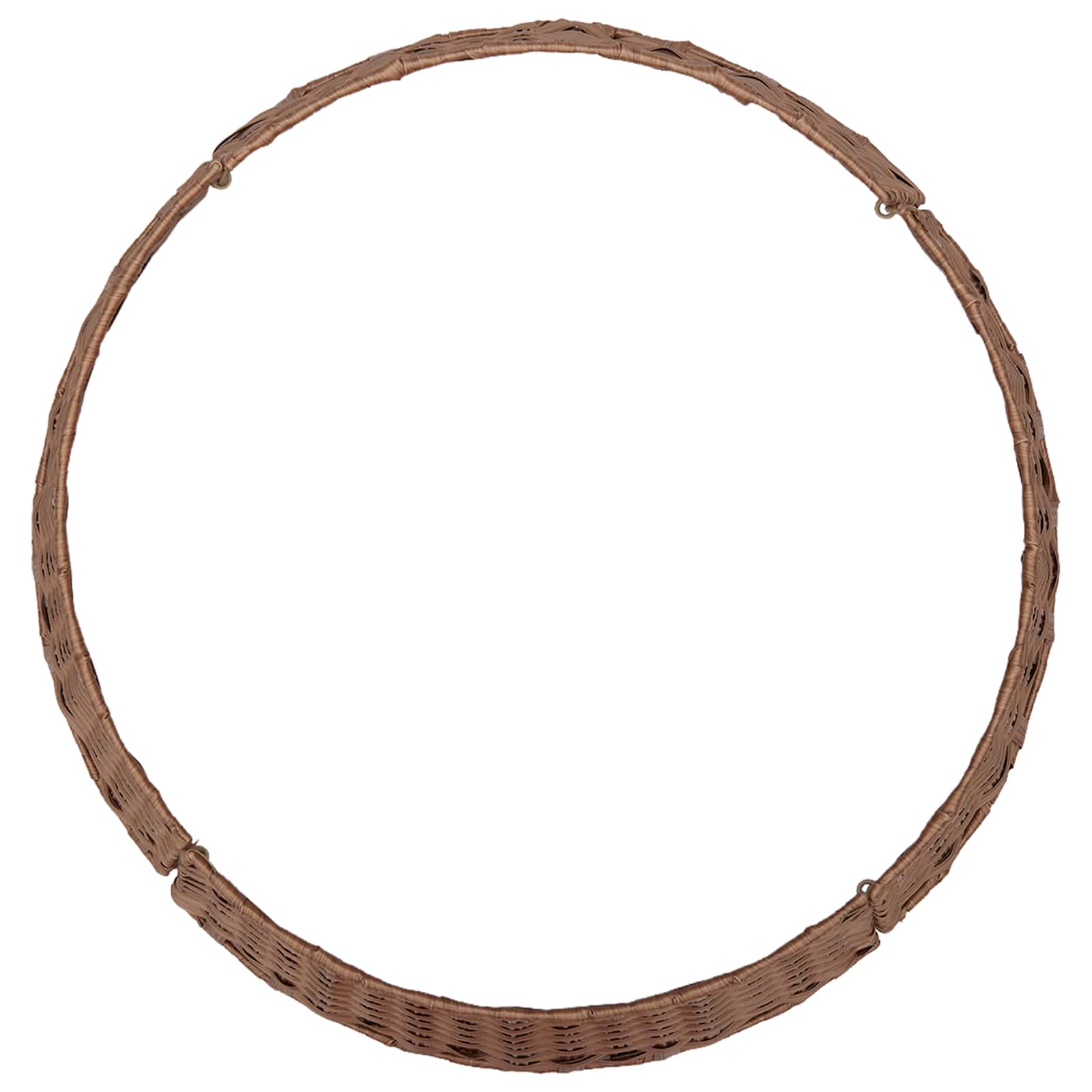 Collare per Albero di Natale Rotondo Marrone Chiaro polyrattan