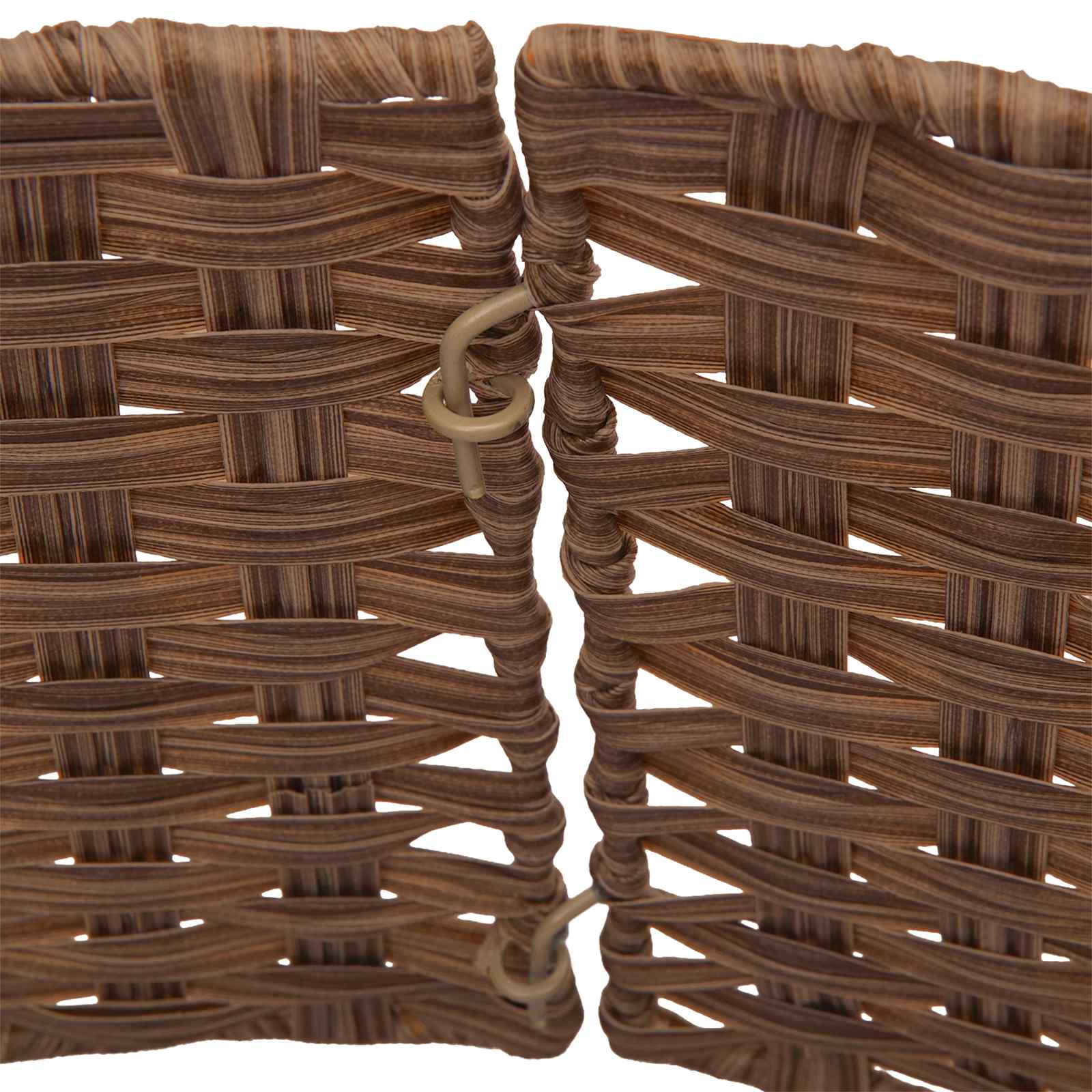 Collare per Albero di Natale Rotondo Marrone Chiaro polyrattan