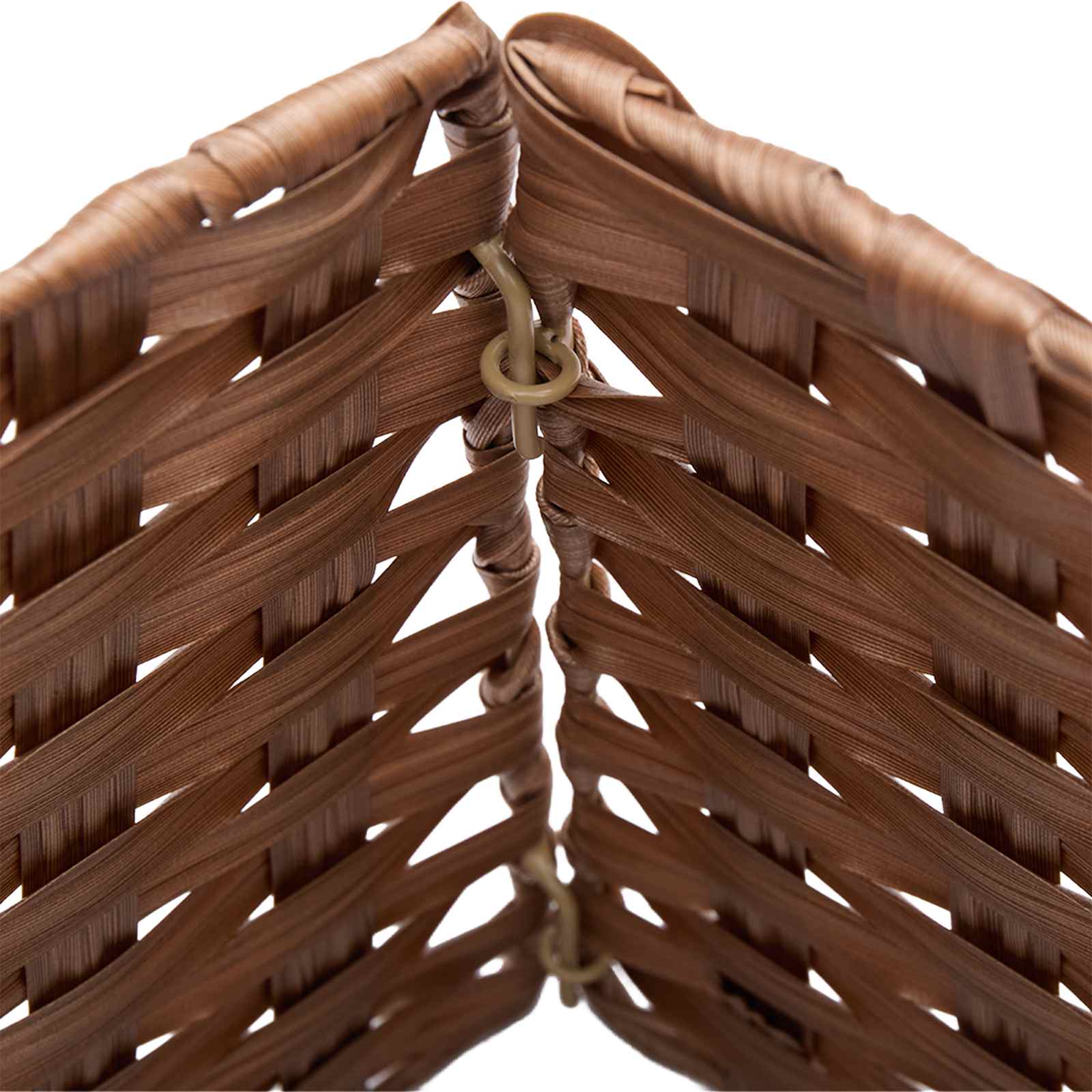 Collare per Albero di Natale Quadrato Marrone Chiaro polyrattan