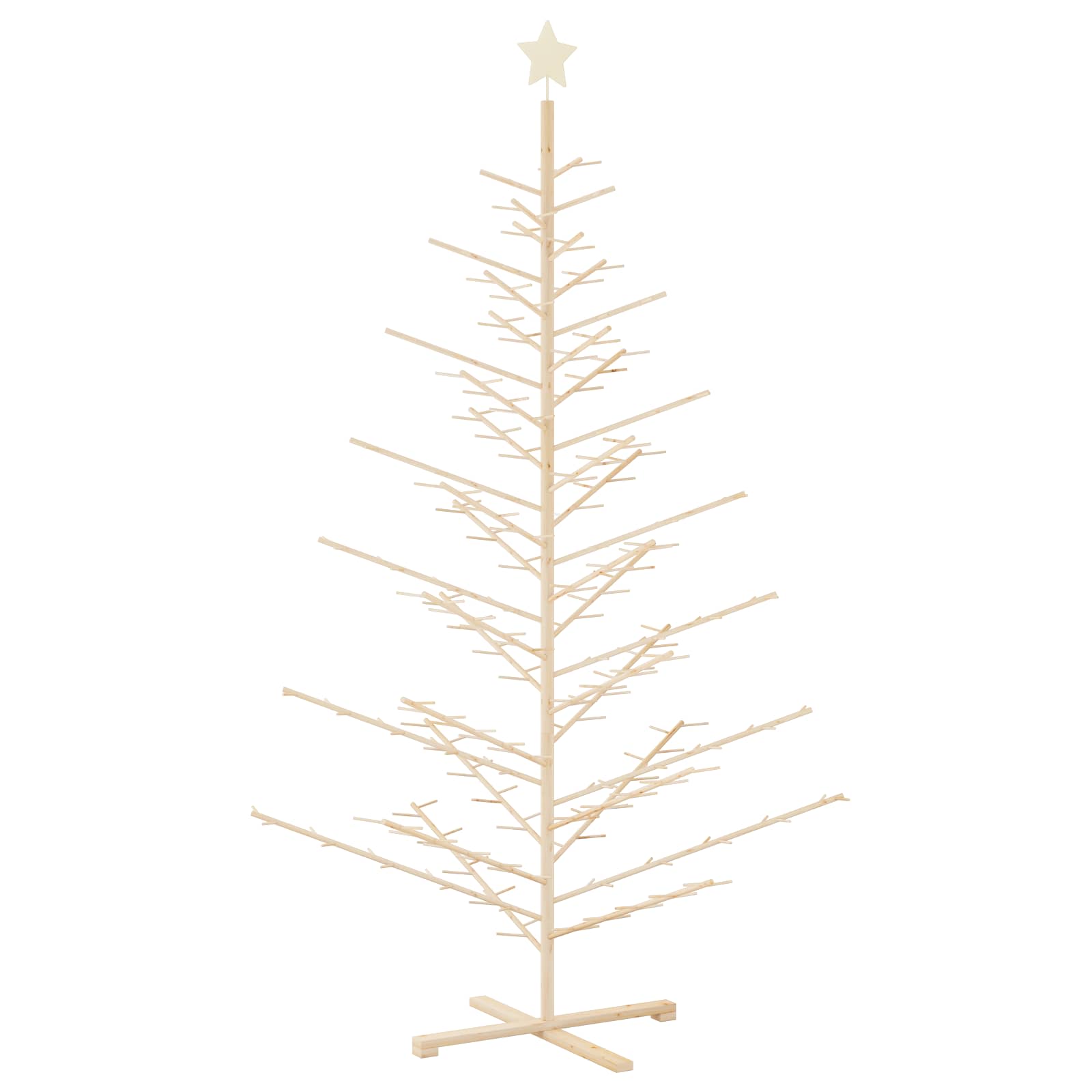 Albero di Natale in legno KOTKA 240 cm Legno Massello di Pino