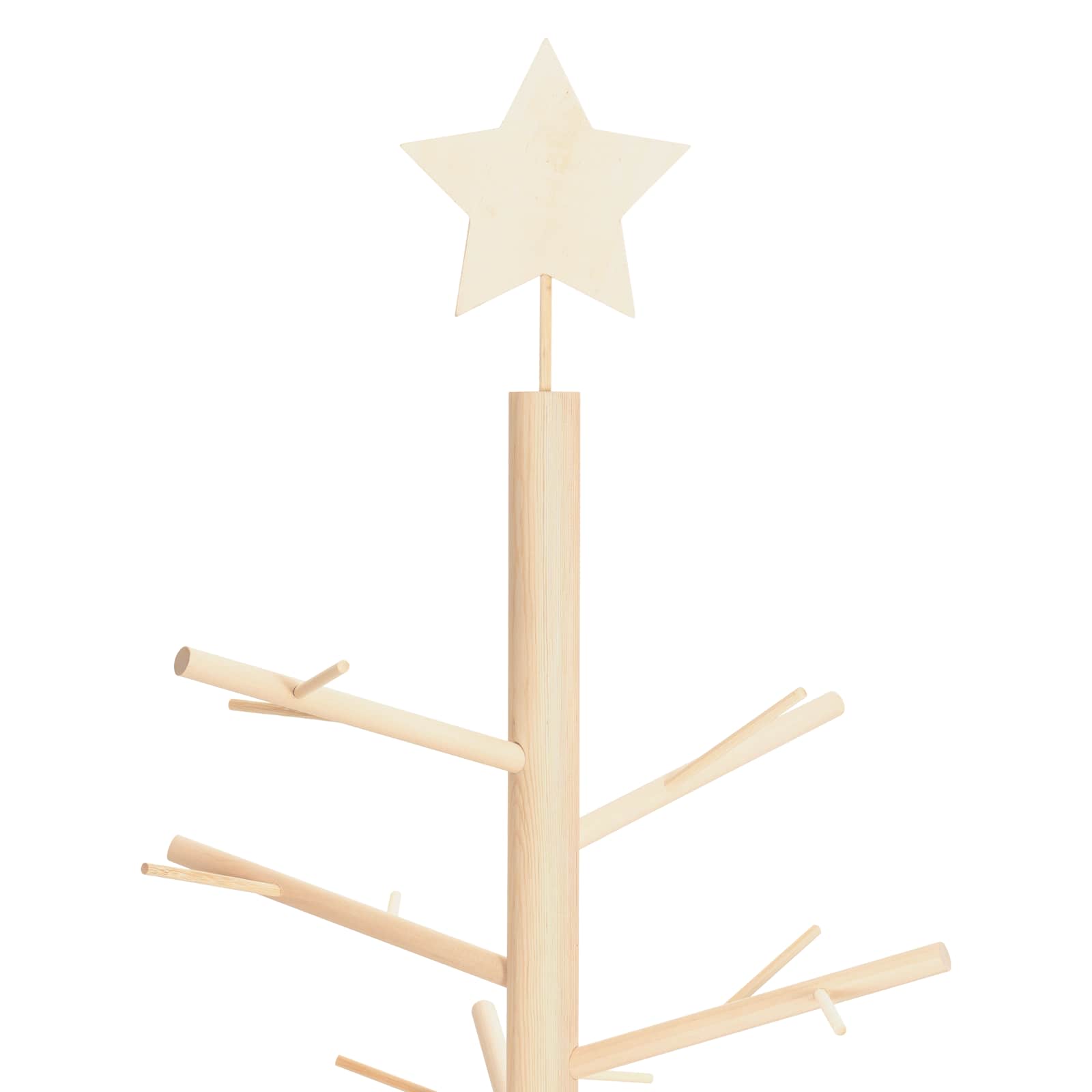 Albero di Natale in legno KOTKA 240 cm Legno Massello di Pino