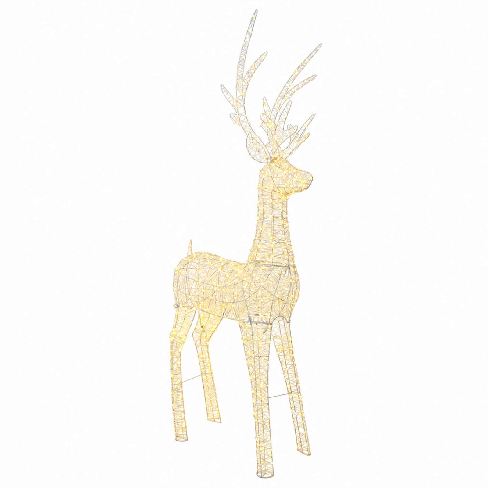 Renna di Natale luminosa a LED 1000 LED Bianco caldo