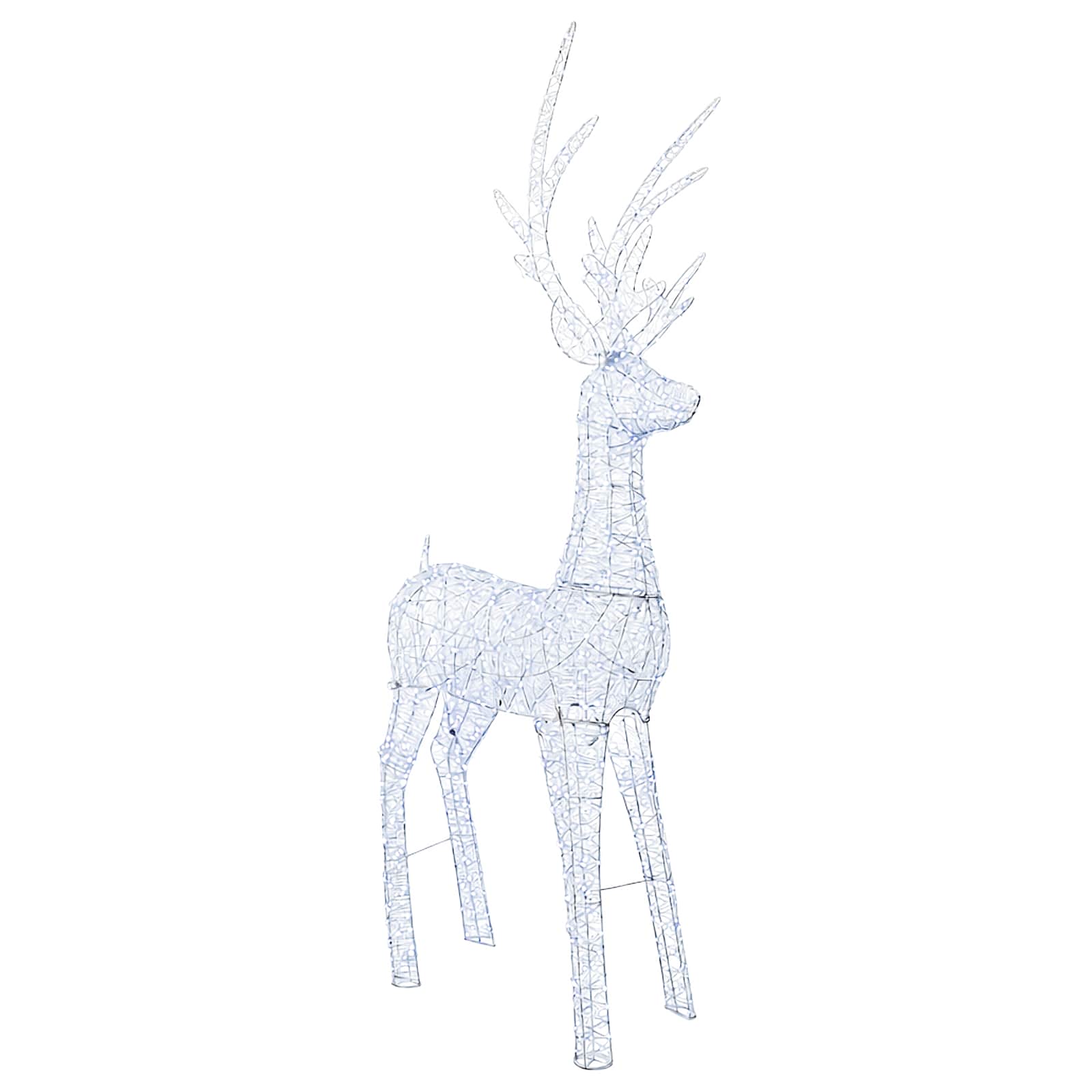 Renna di Natale luminosa a LED 1000 LED Bianco
