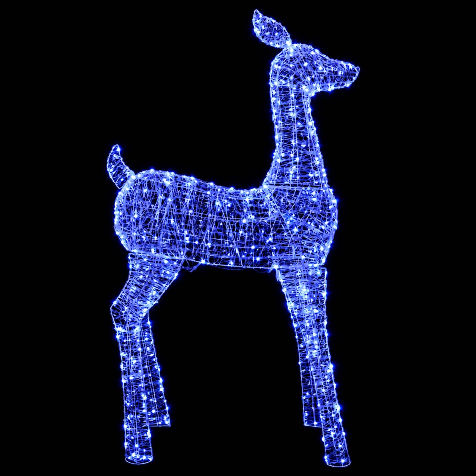Renna di Natale luminosa a LED LOVIISA 900 LED Blu