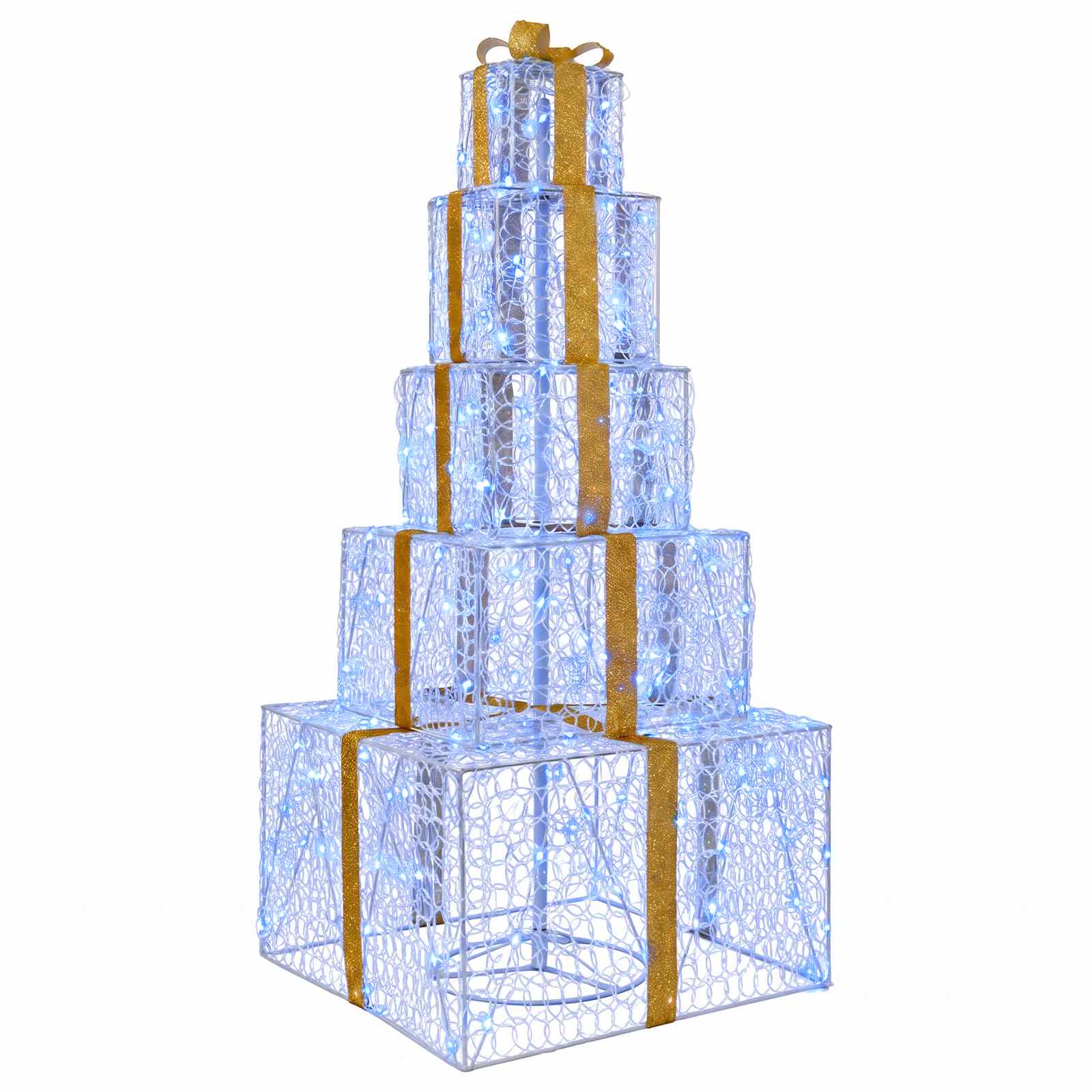 Pacchi regalo di Natale impilabili con LED 250 LED Blu