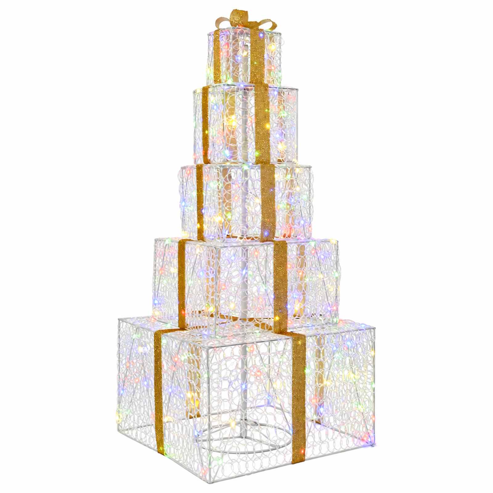 Pacchi regalo di Natale impilabili con LED 250 LED Multicolore