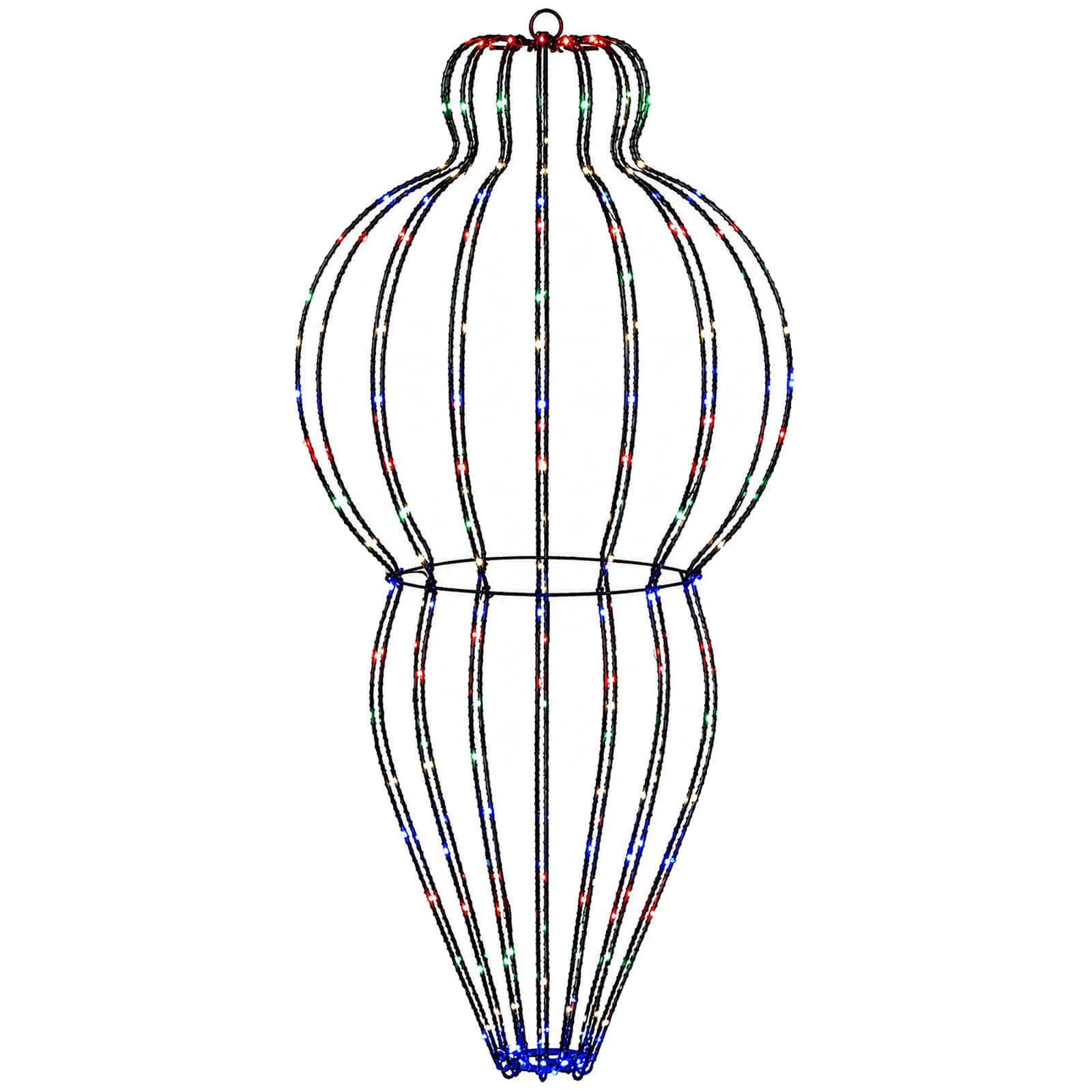 Luce a punta di Natale 2 pz 640 LED Multicolore Ø 40 x 75 cm