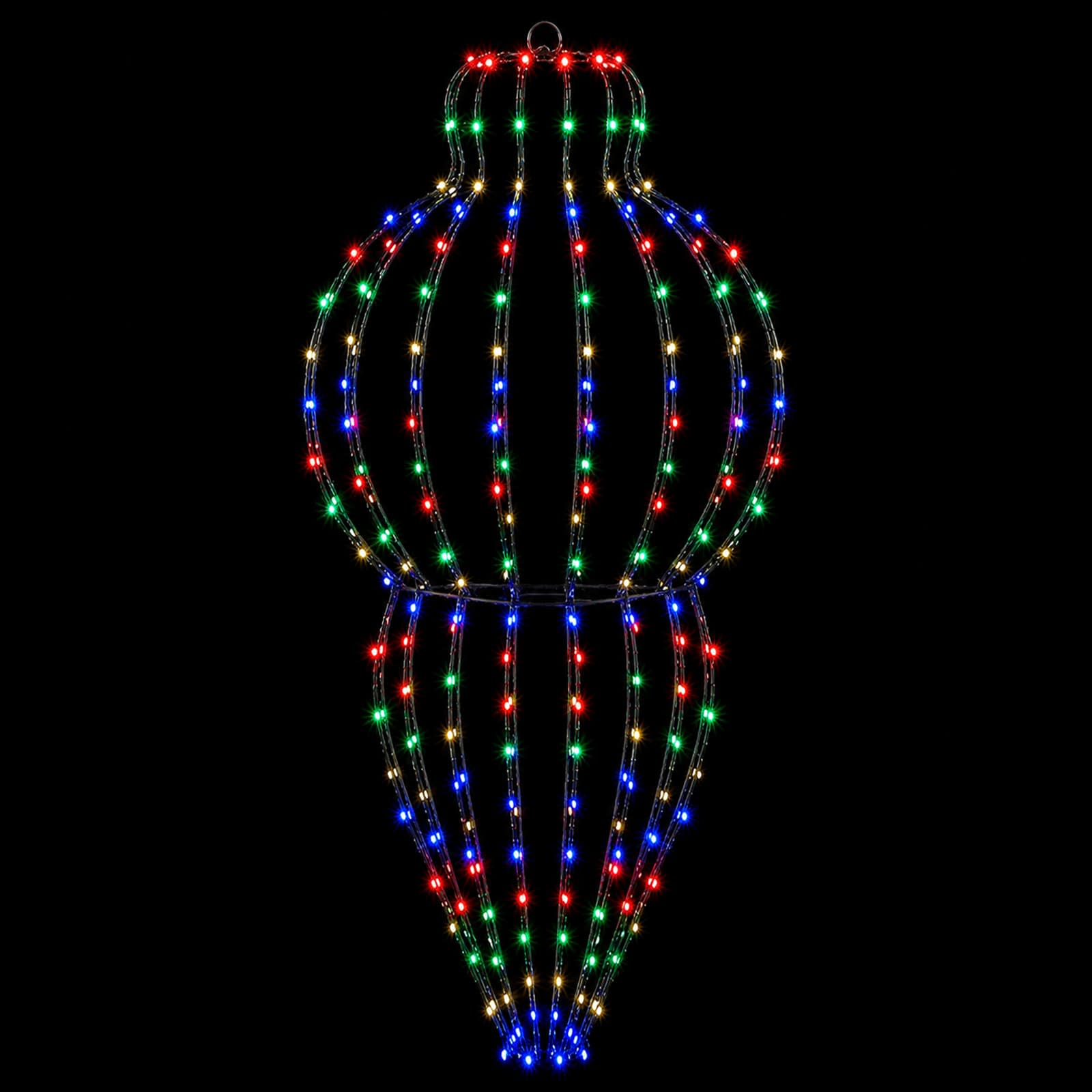 Luce a punta di Natale 2 pz 640 LED Multicolore Ø 40 x 75 cm