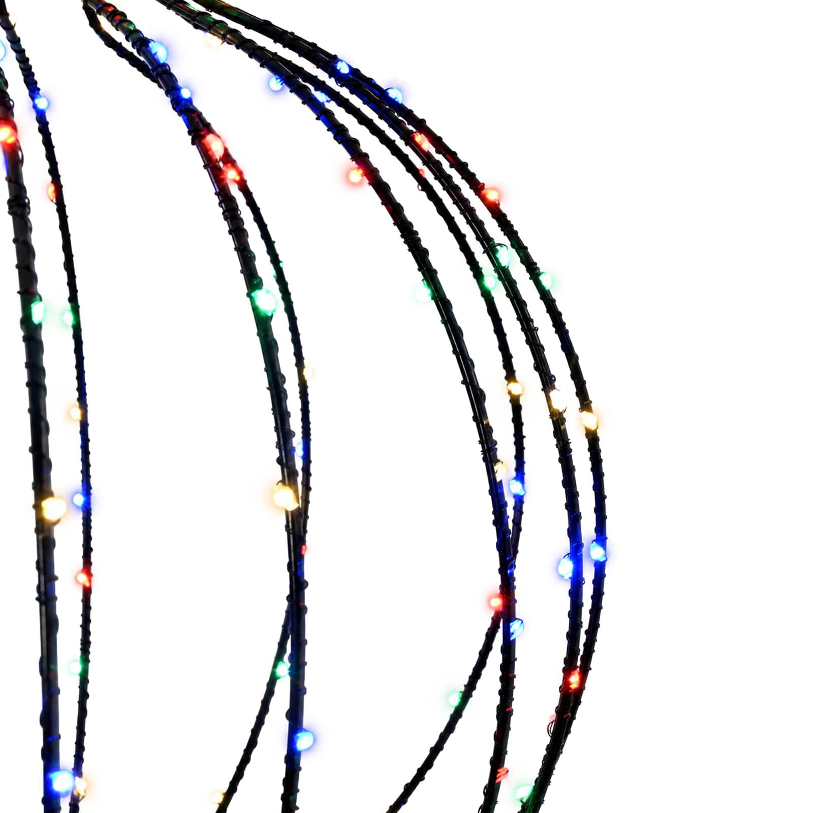 Luce a punta di Natale 2 pz 640 LED Multicolore Ø 40 x 75 cm