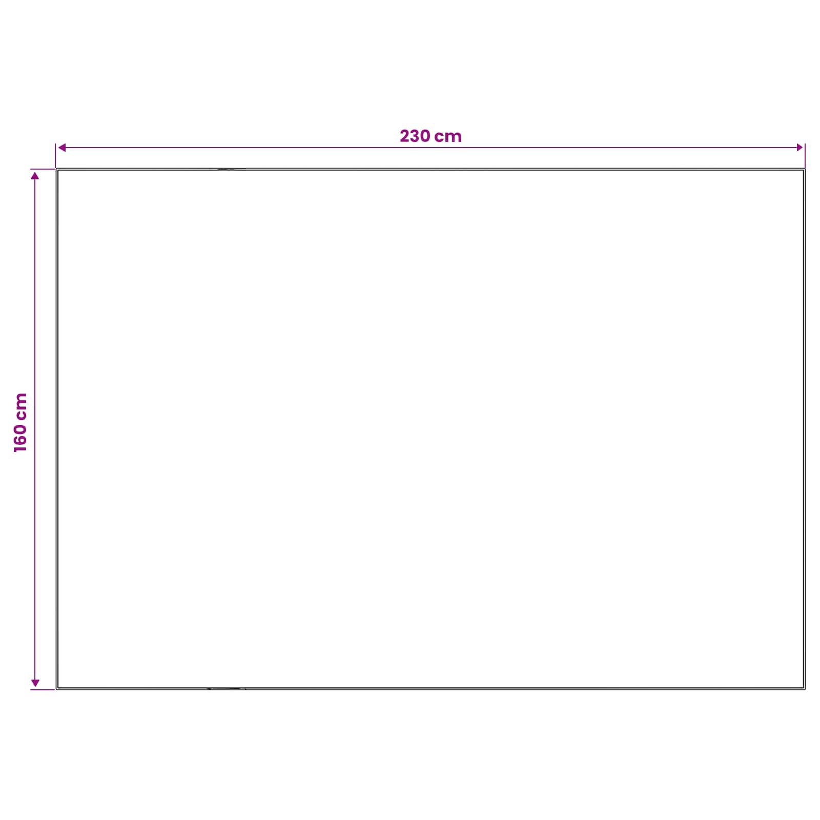 Tappeto ORIZ Motivo a diamante nero 160 x 230 cm