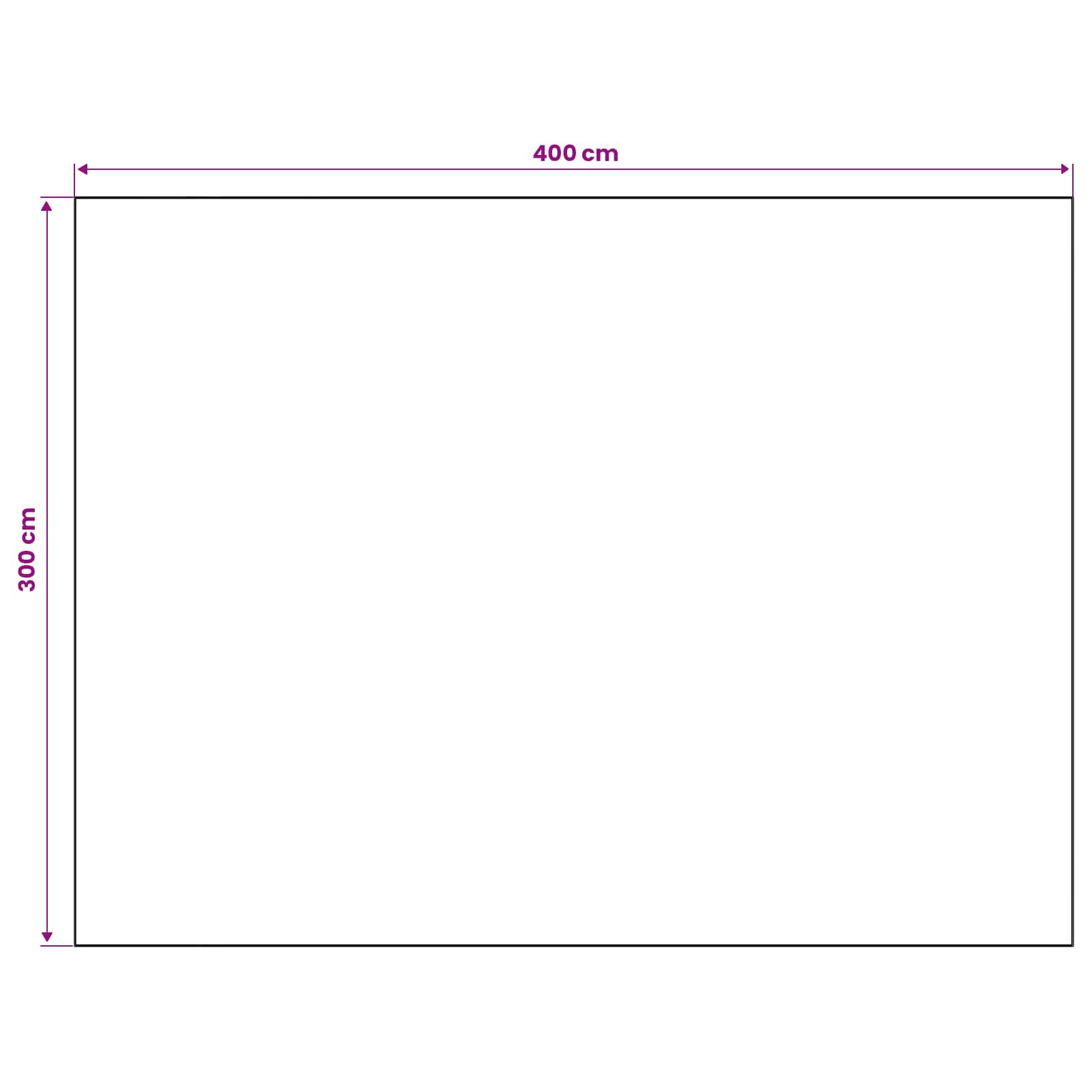 Tappeto ORIZ Motivo a diamante nero 300 x 400 cm