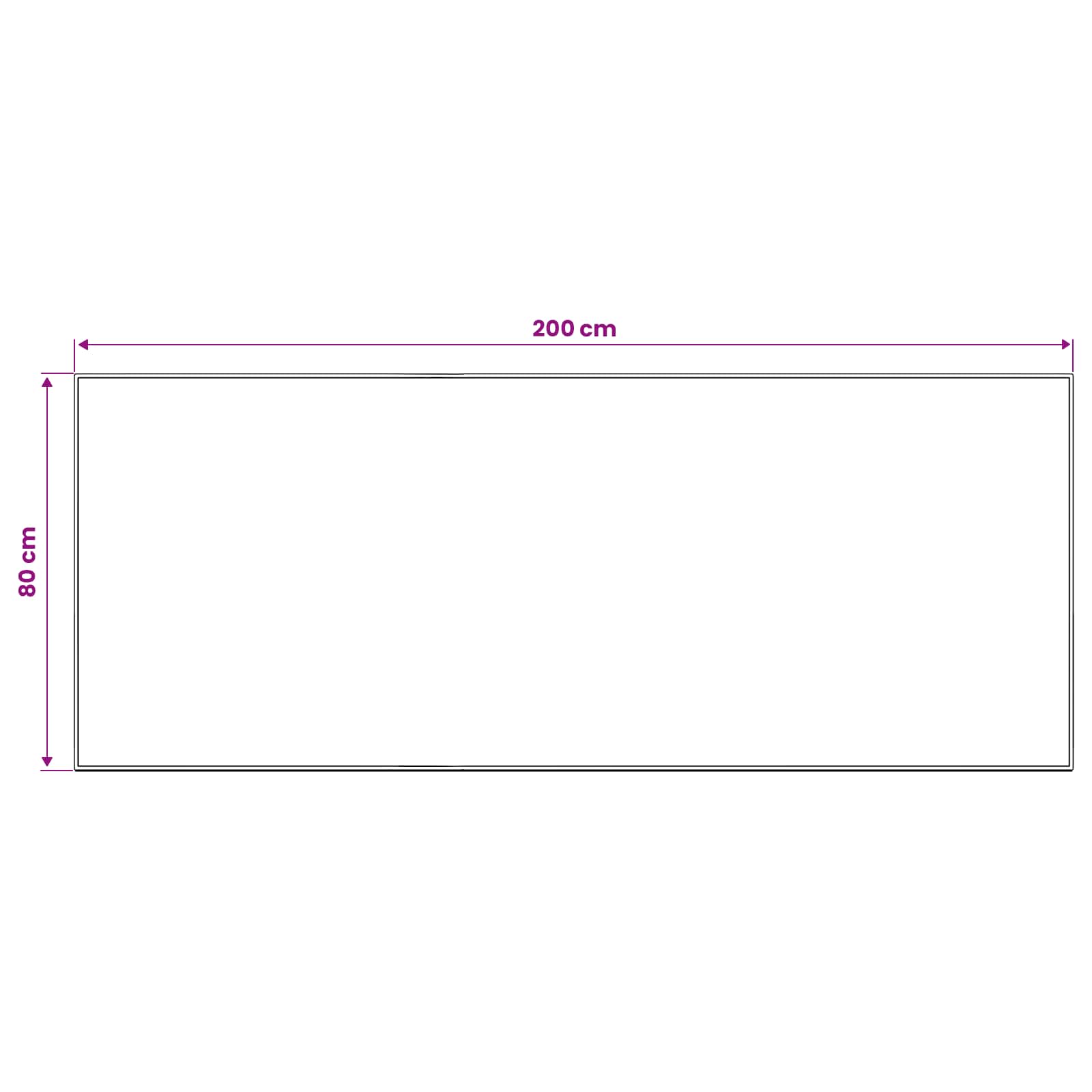 Tappeto ORIZ Marrone 80 x 200 cm 100% Poliestere