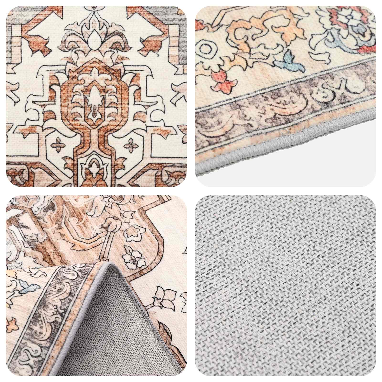 Tappeto ORIZ Marrone 200 x 280 cm 100% Poliestere