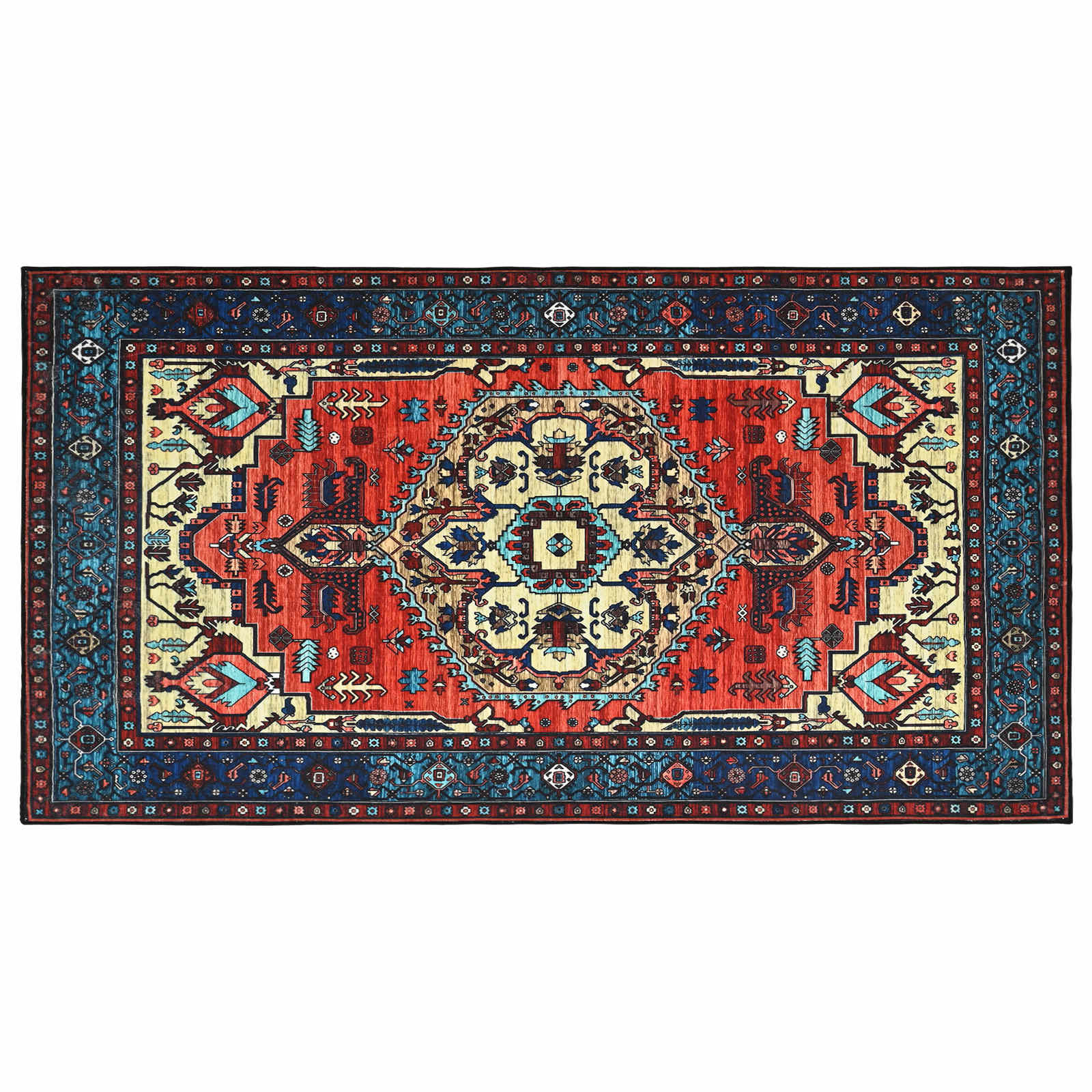 Tappeto ORIZ Rosso 80 x 150 cm 100% Poliestere