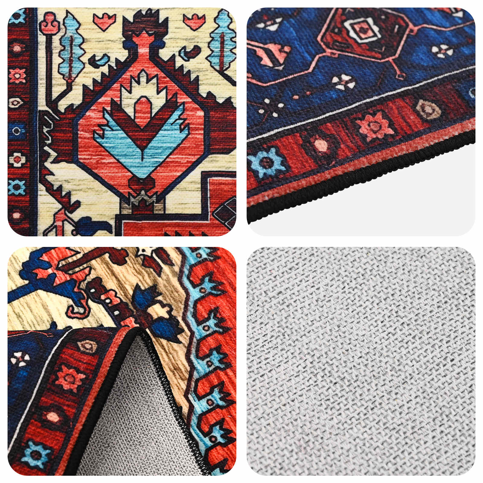 Tappeto ORIZ Rosso 120 x 170 cm 100% Poliestere