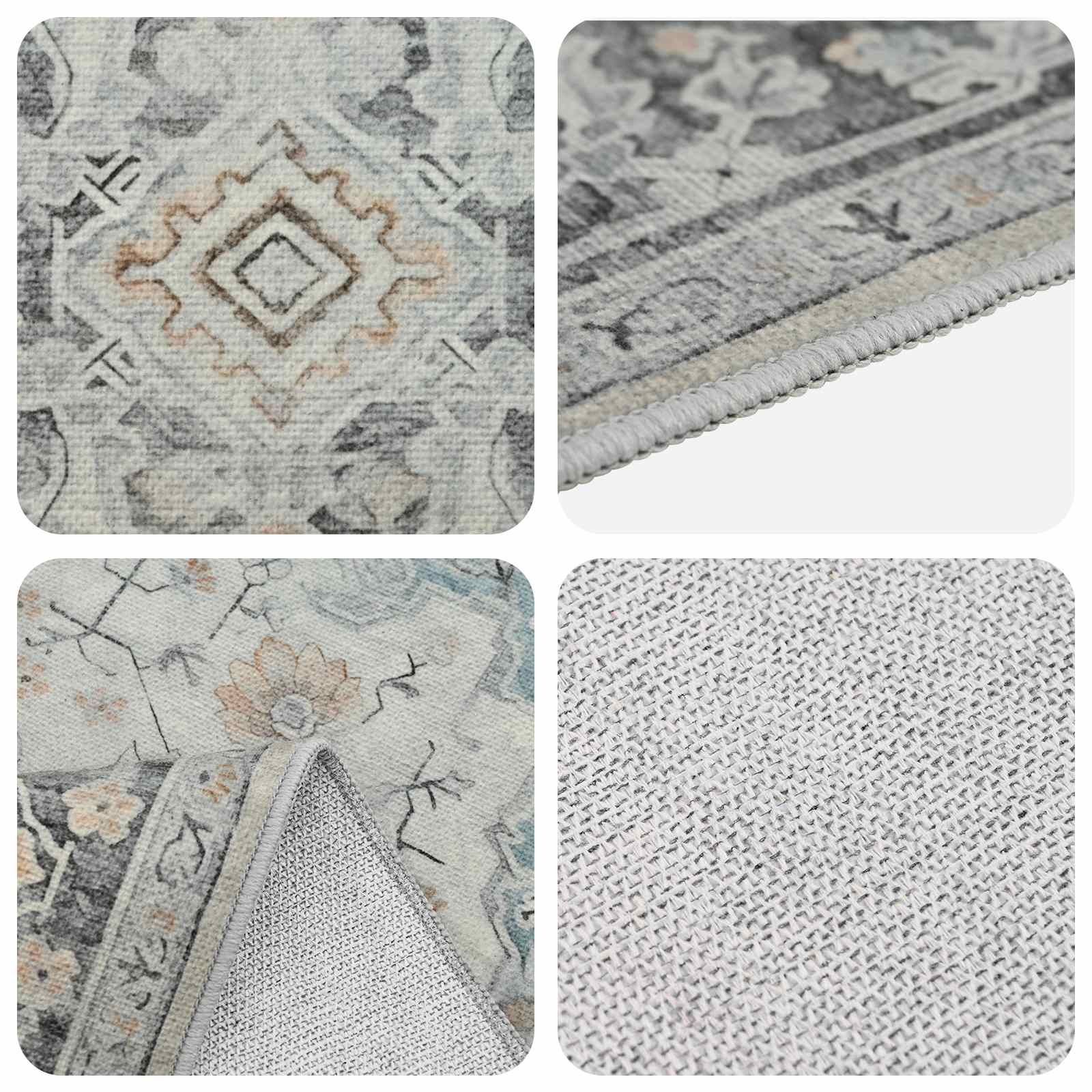 Tappeto ORIZ Crema 80 x 150 cm 100% Poliestere
