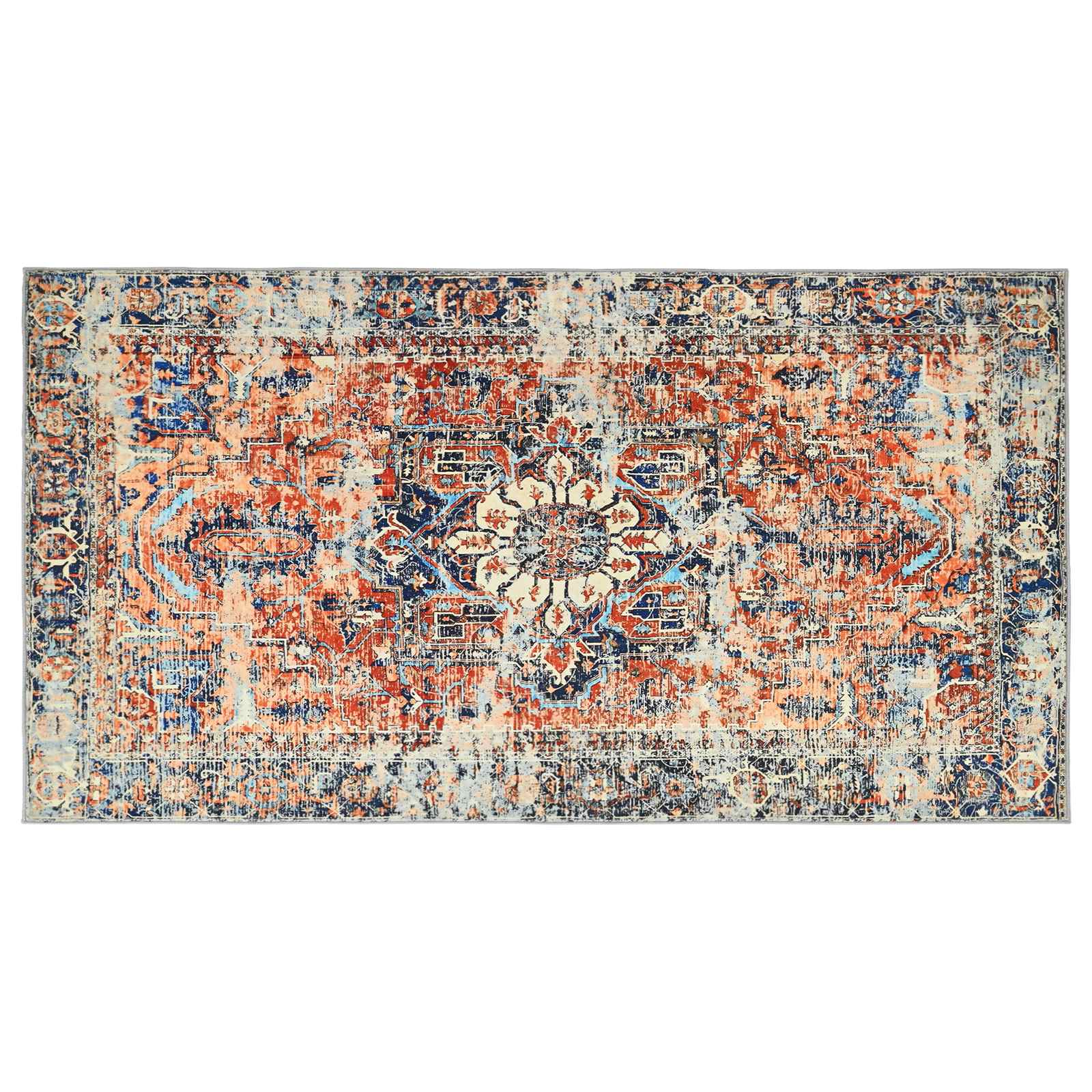Tappeto ORIZ Arancione 80 x 150 cm 100% Poliestere