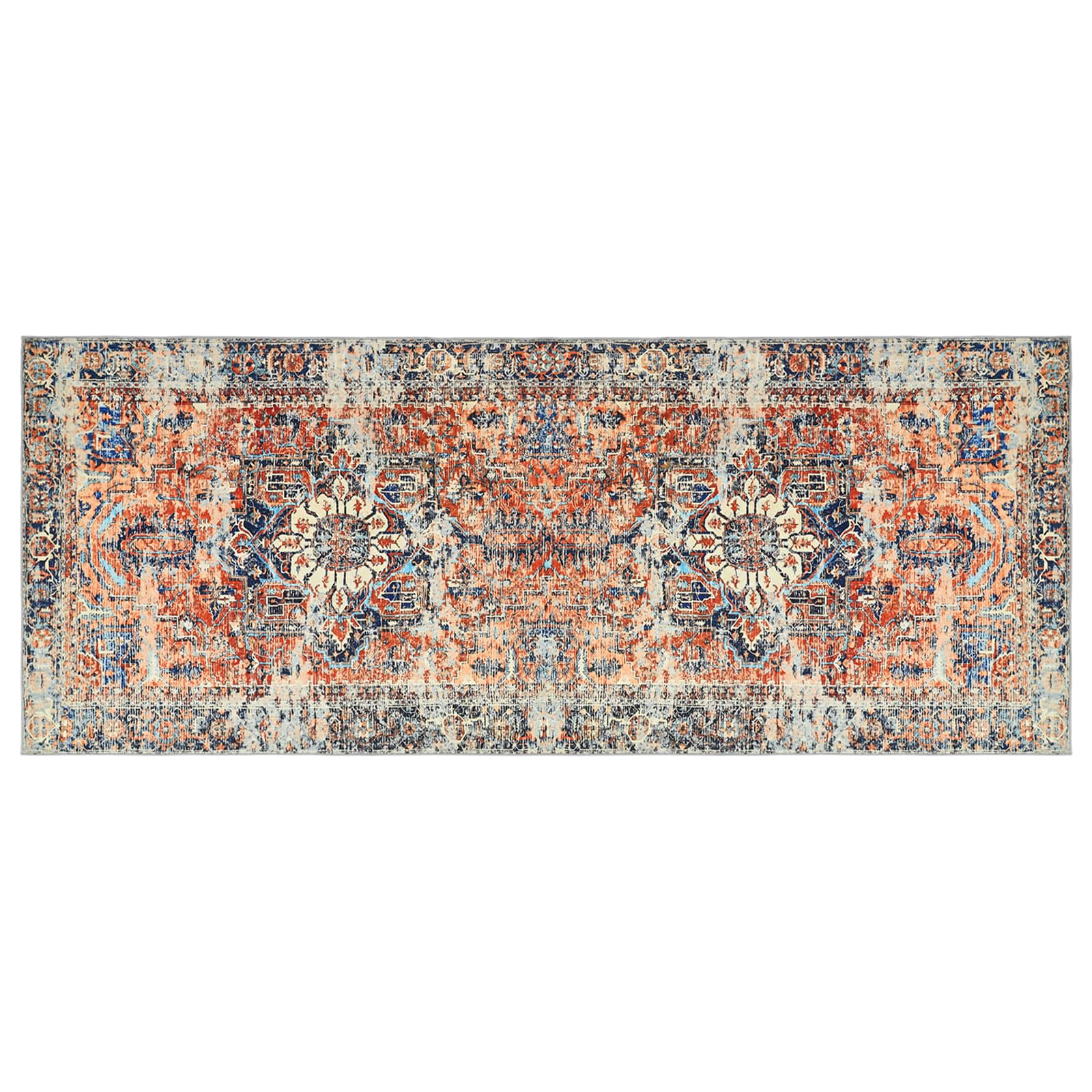 Tappeto ORIZ Arancione 80 x 200 cm 100% Poliestere
