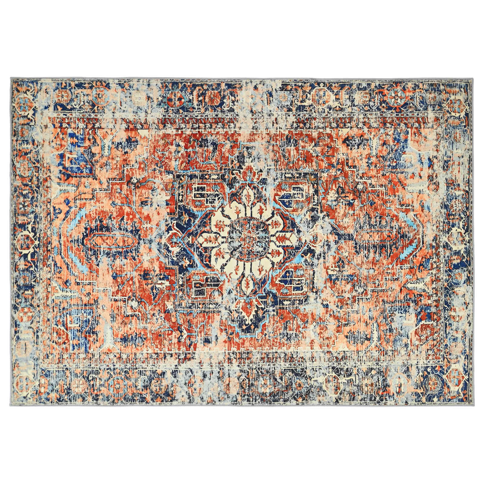 Tappeto ORIZ Arancione 140 x 200 cm 100% Poliestere