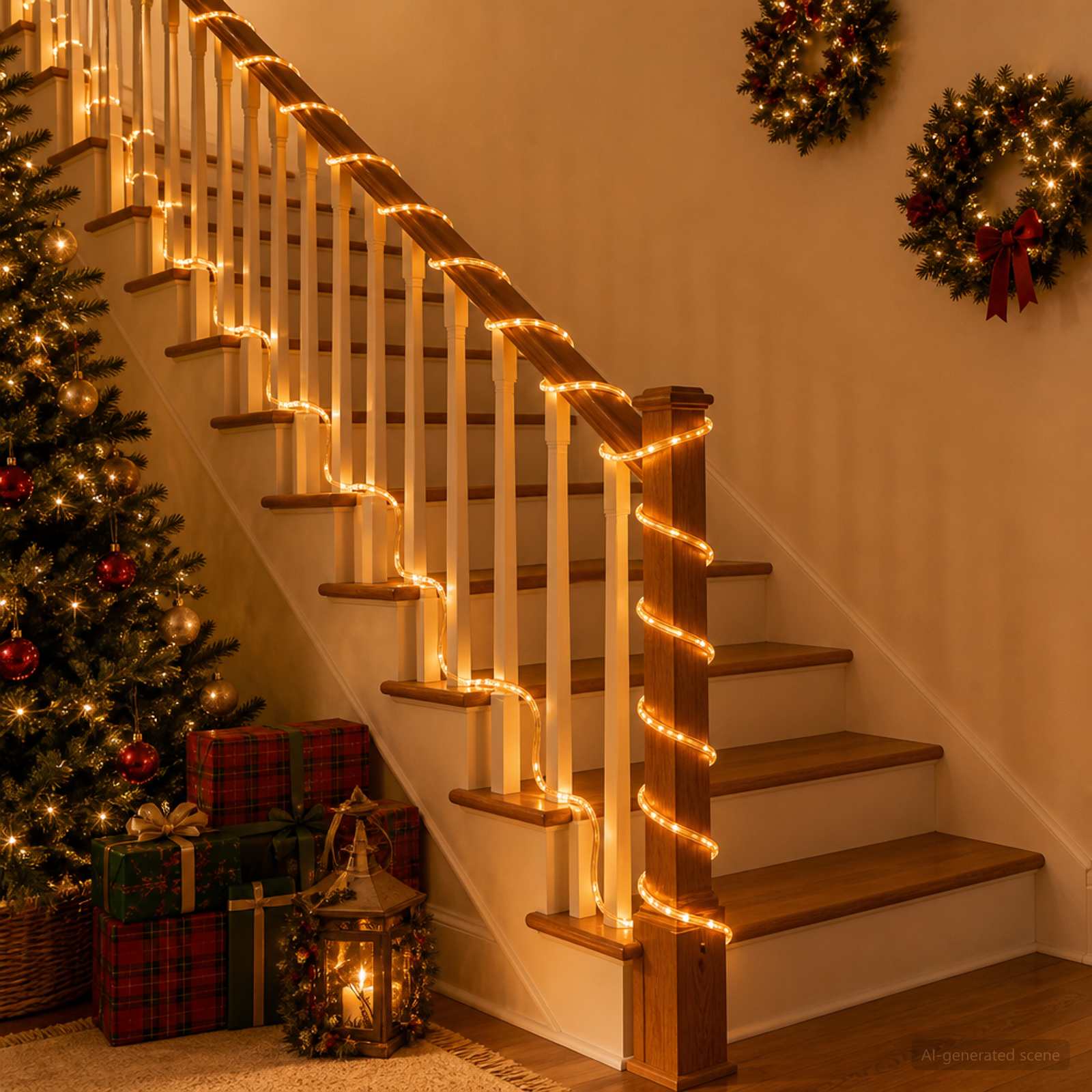 Tubo luminoso LED di Natale 240 LED Giallo 10 m