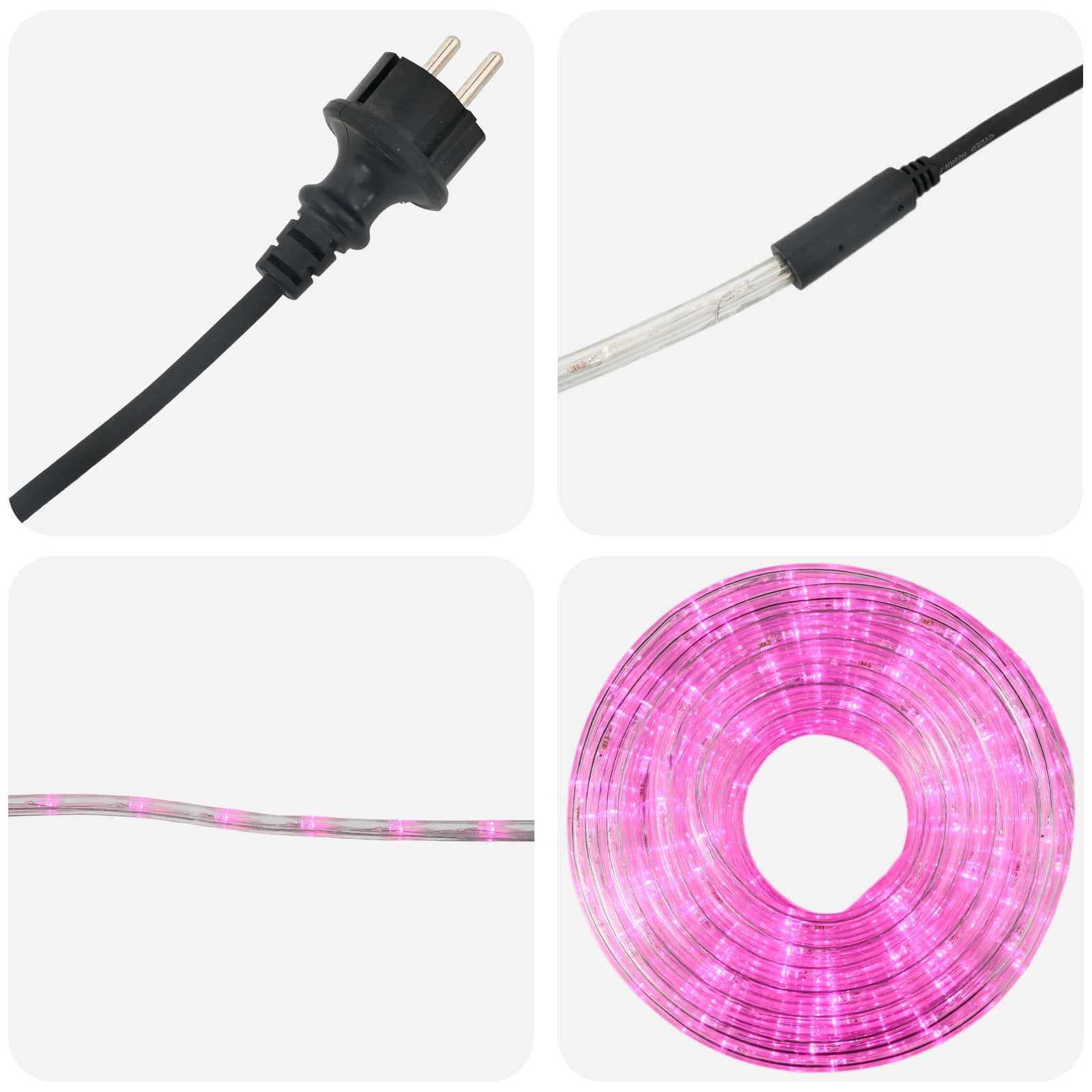 Tubo luminoso LED di Natale 120 LED Rosa 5 m