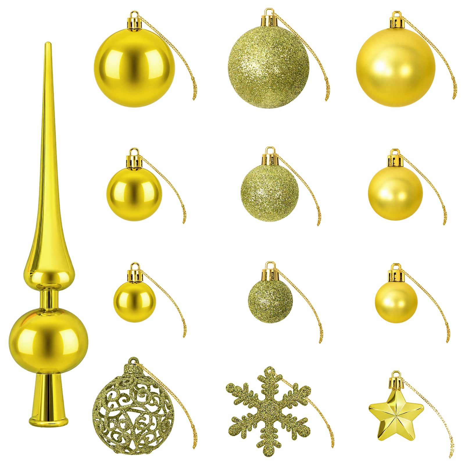 Set di Palline di Natale 111 pz Verde chiaro 6 cm Polistirolo