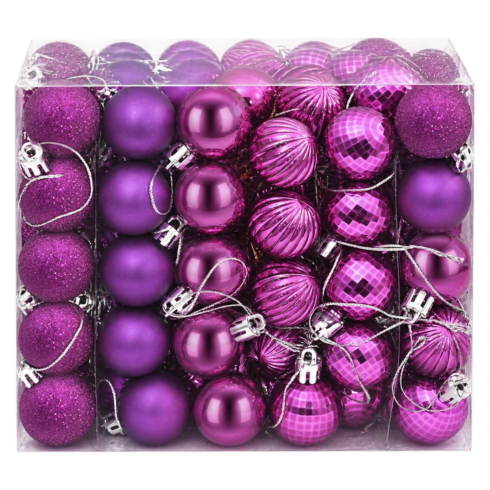 Set di Palline di Natale 150 pz Lillà 3 cm Polistirolo