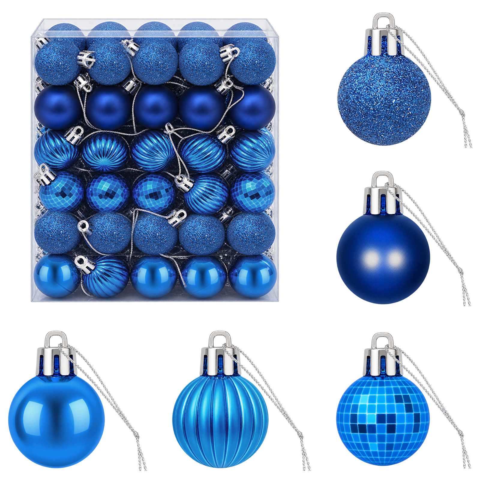 Set di Palline di Natale 150 pz Blu 3 cm Polistirolo