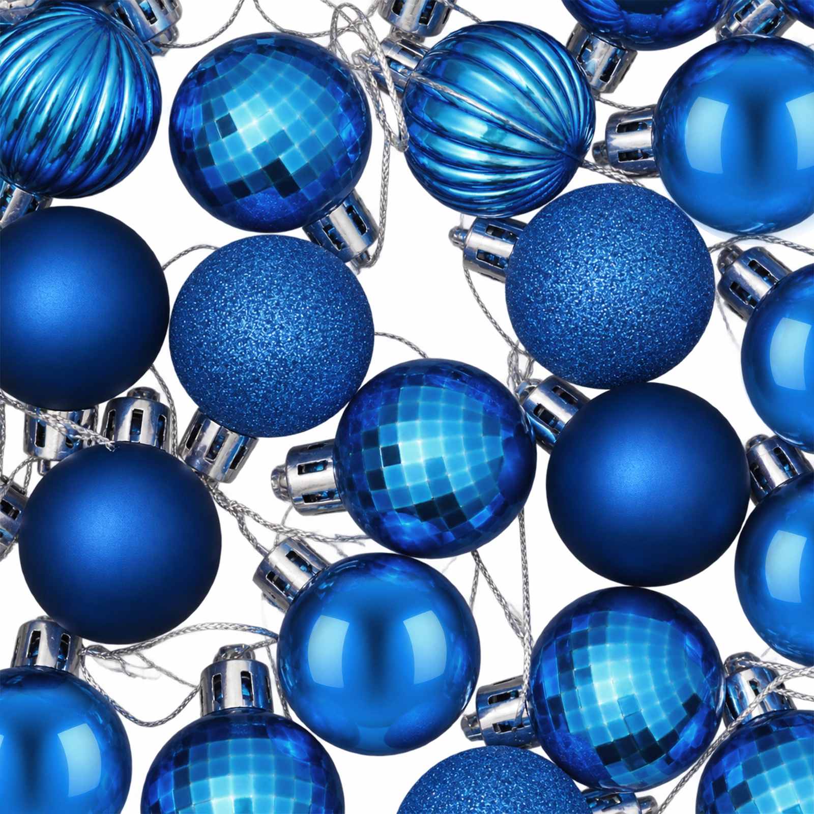 Set di Palline di Natale 150 pz Blu 3 cm Polistirolo