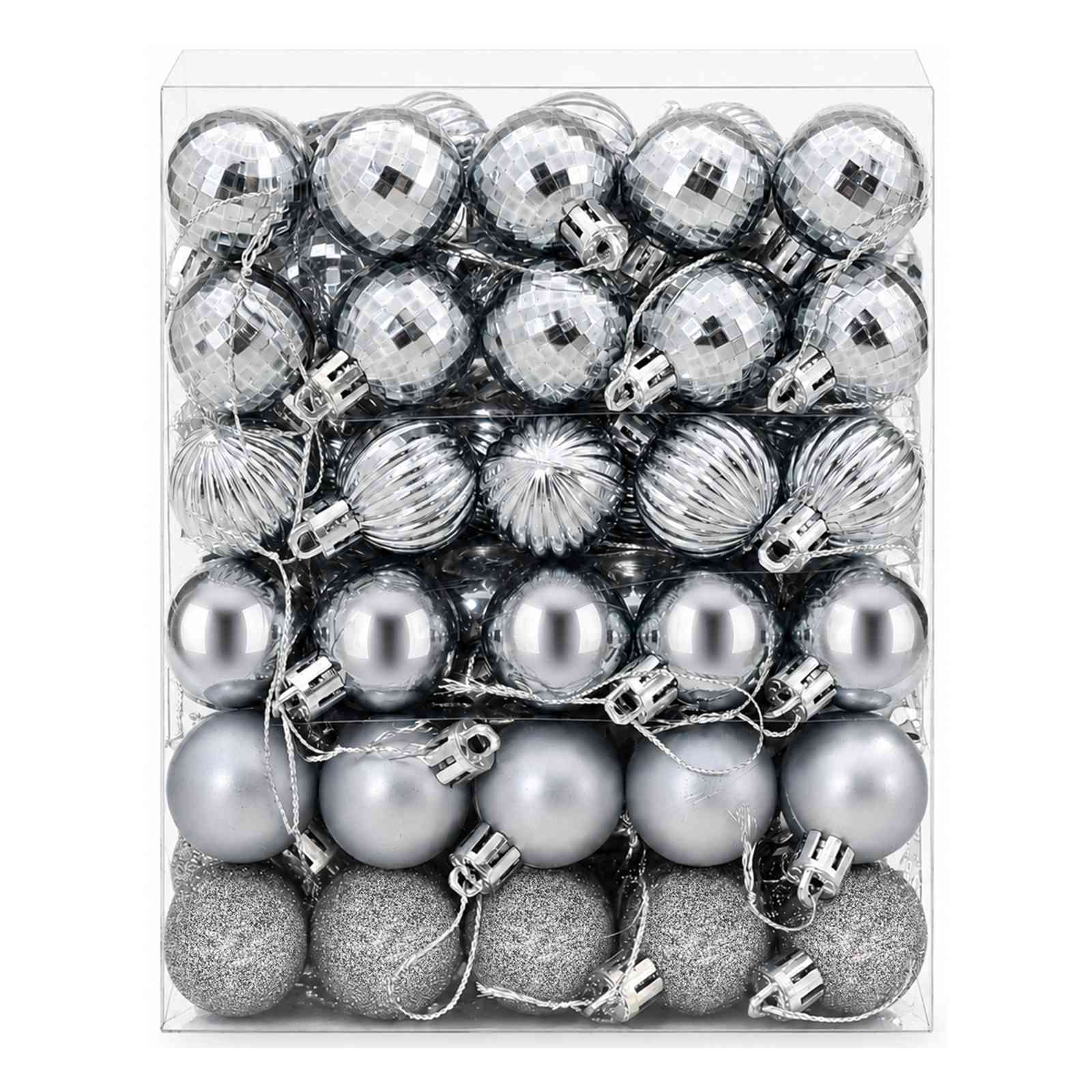 Set di Palline di Natale 150 pz Grigio 3 cm Polistirolo