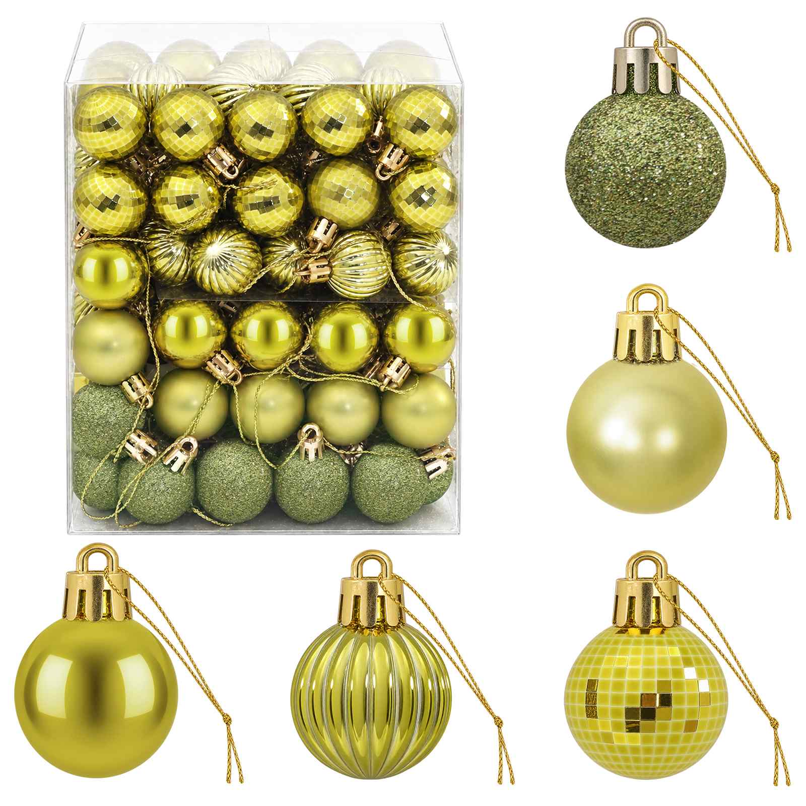 Set di Palline di Natale 150 pz Verde chiaro 3 cm Polistirolo