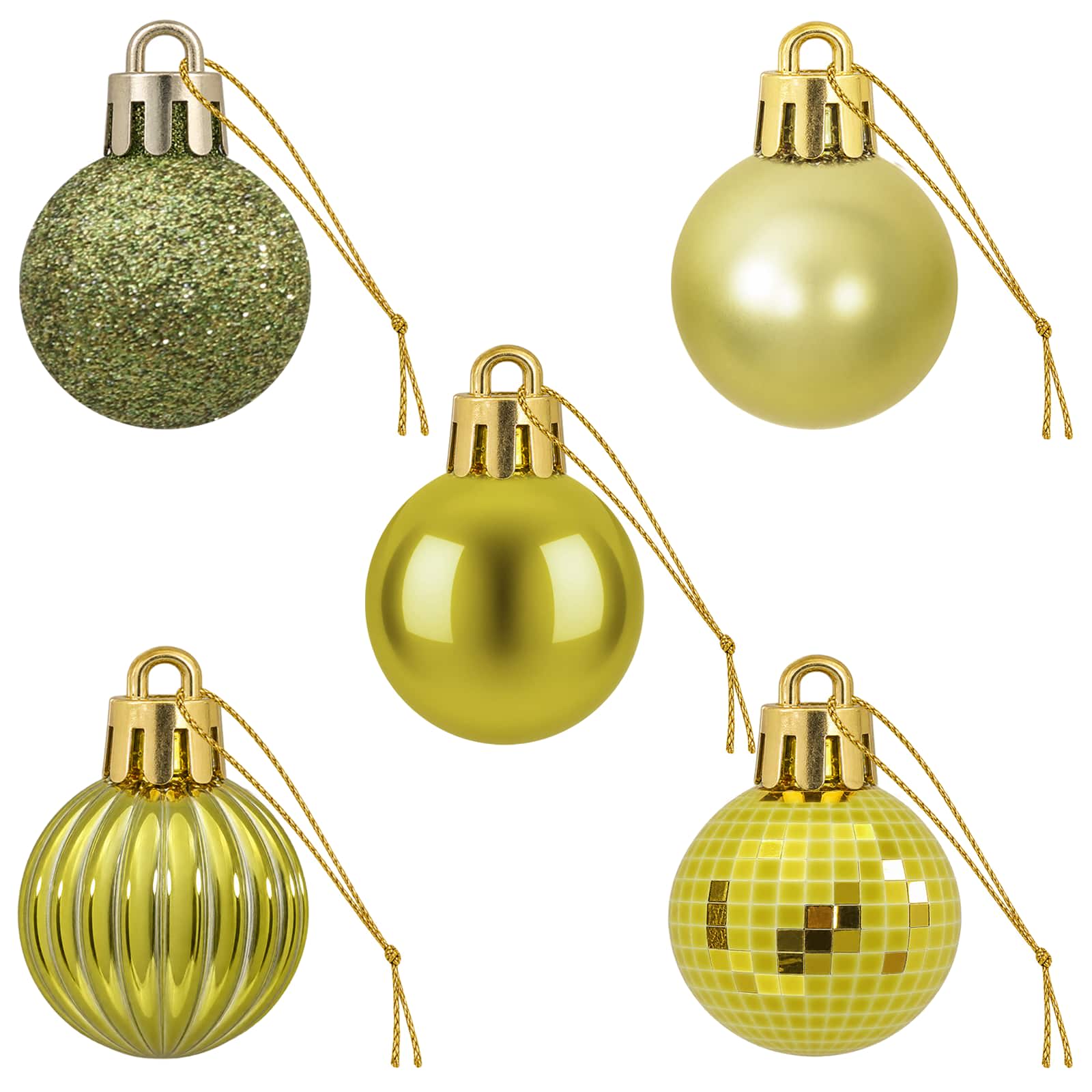 Set di Palline di Natale 150 pz Verde chiaro 3 cm Polistirolo