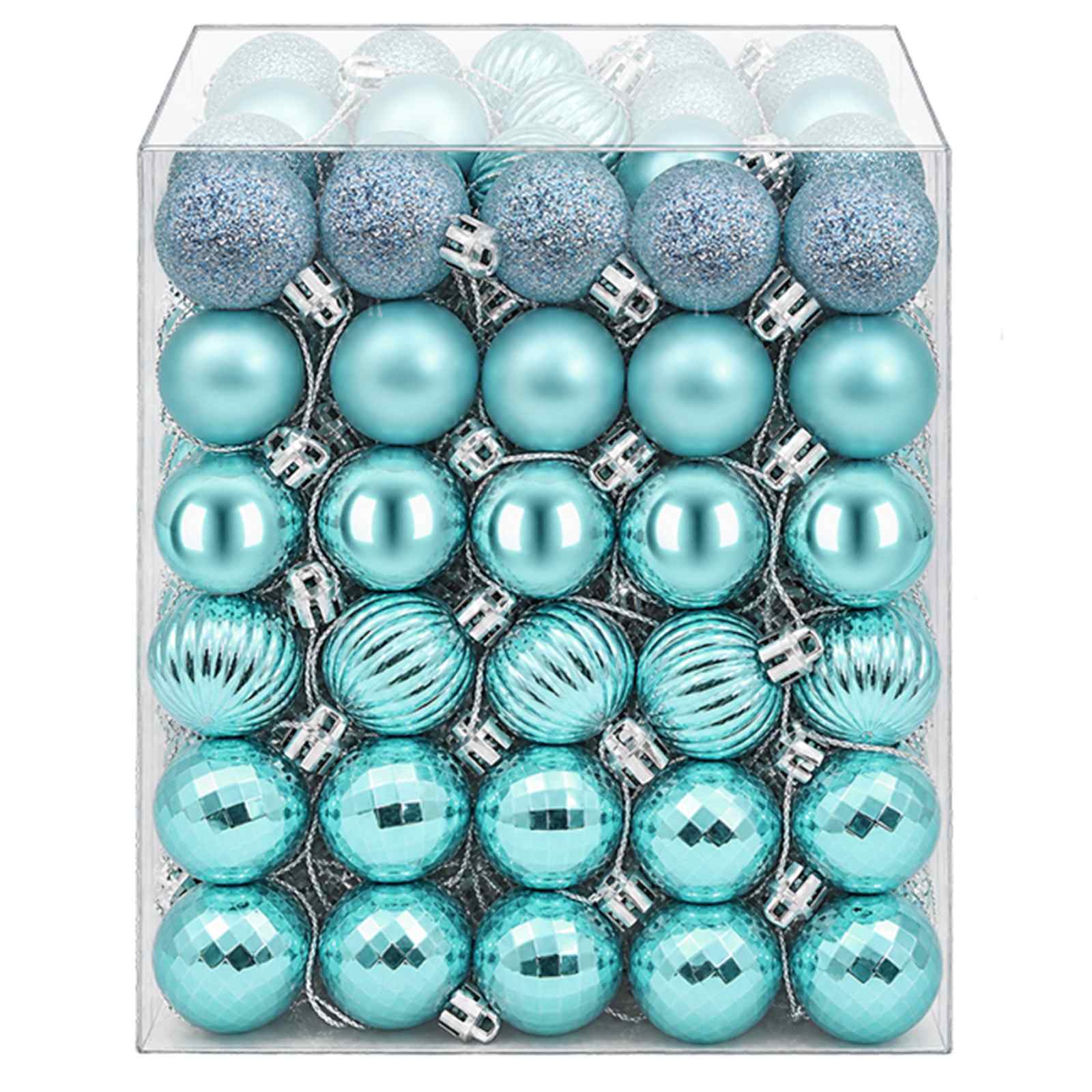 Set di Palline di Natale 150 pz Turchese 3 cm Polistirolo