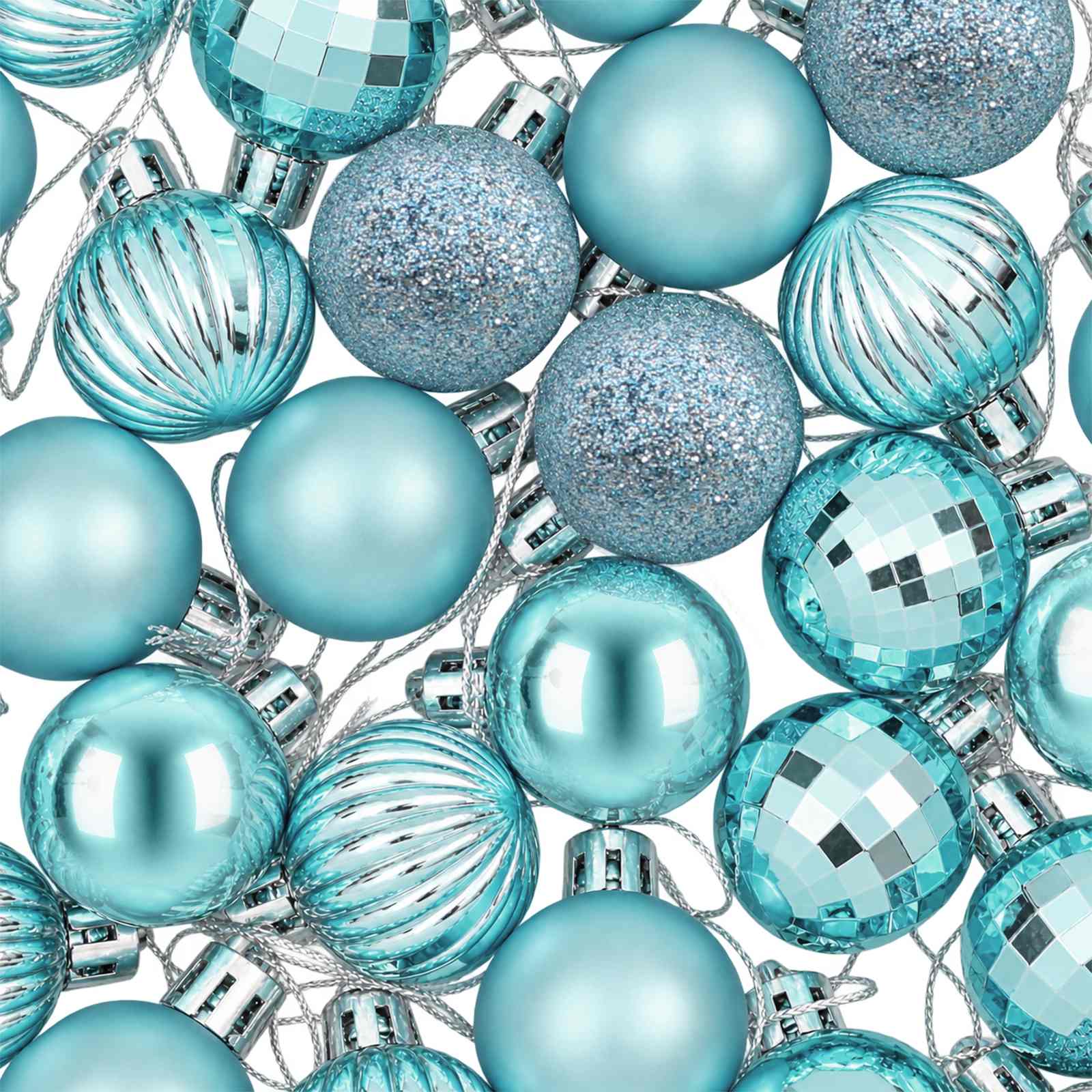 Set di Palline di Natale 150 pz Turchese 3 cm Polistirolo